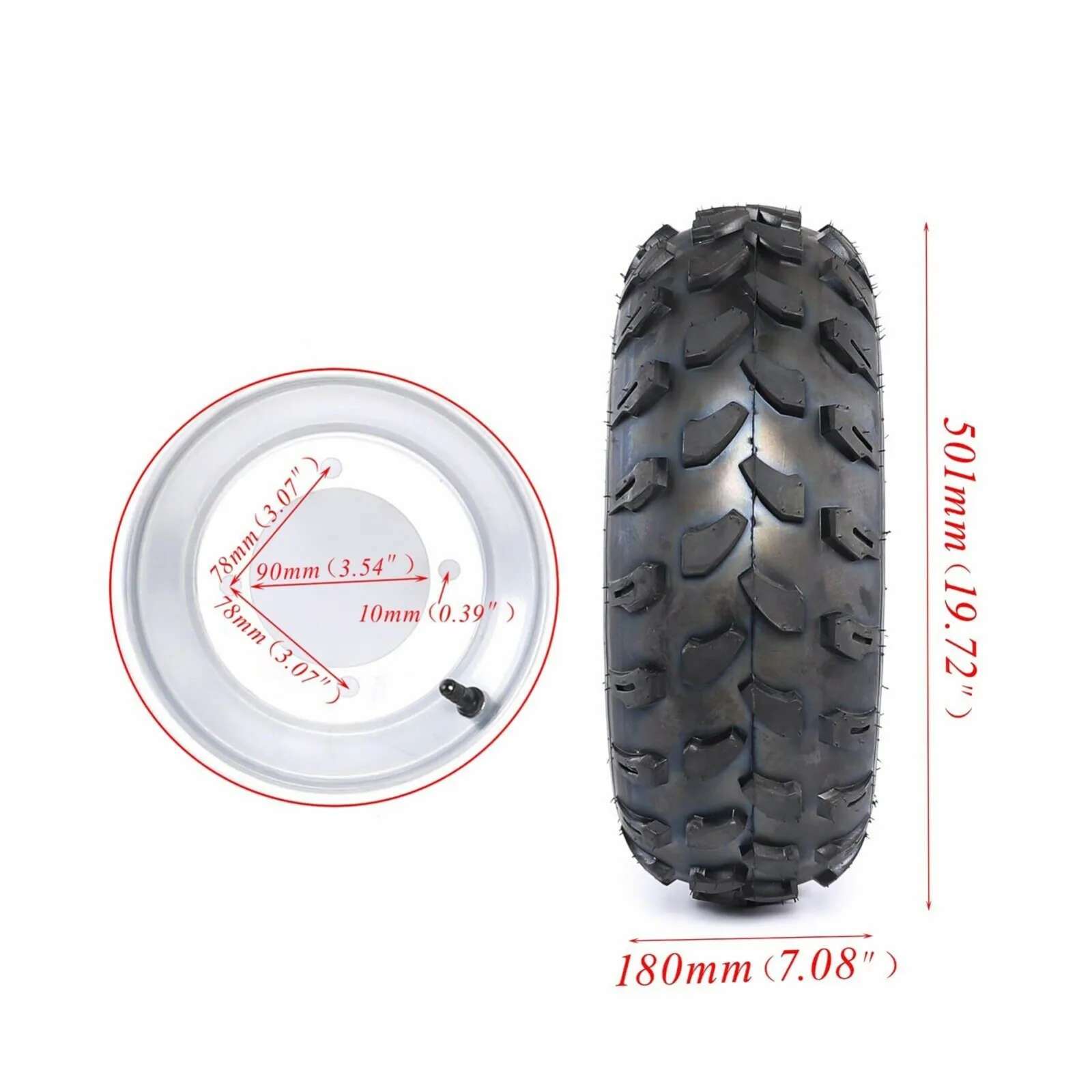 91.SCS 44-Inch Go-Kart Live Axle Kit with Brakes and Wheels image 3