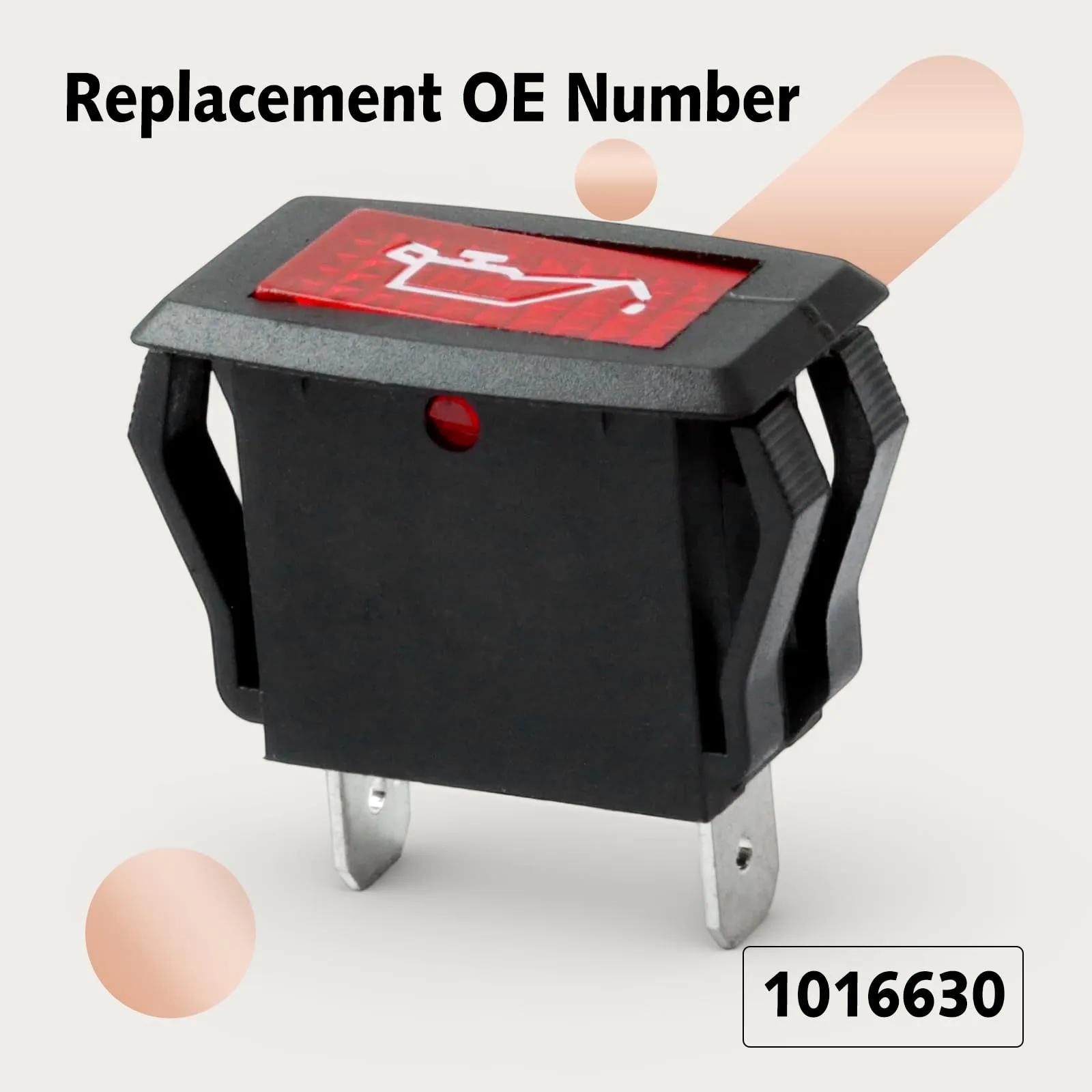 WPXITOO 1016630 Oil Warning Light for Club Car Gas Carts image 2