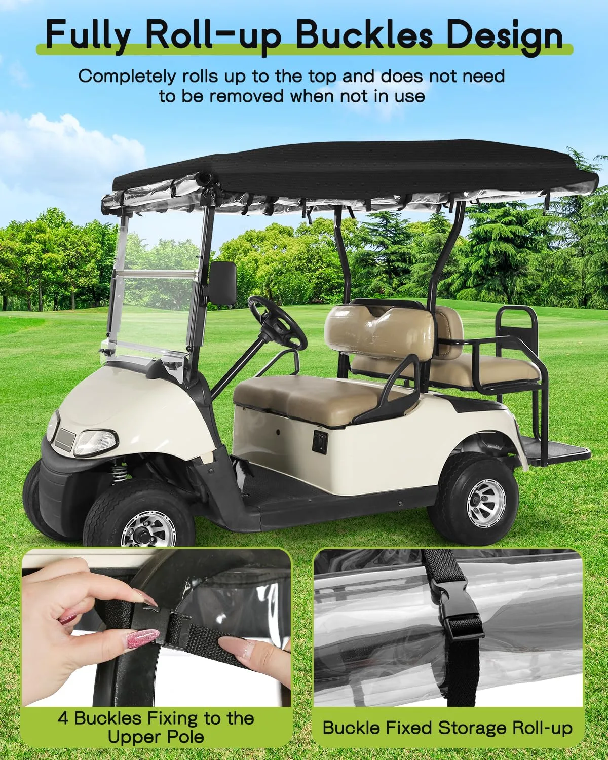 WEIMELL Enclosure for E-Z-GO RXV 4-Passenger Extended Roof image 3