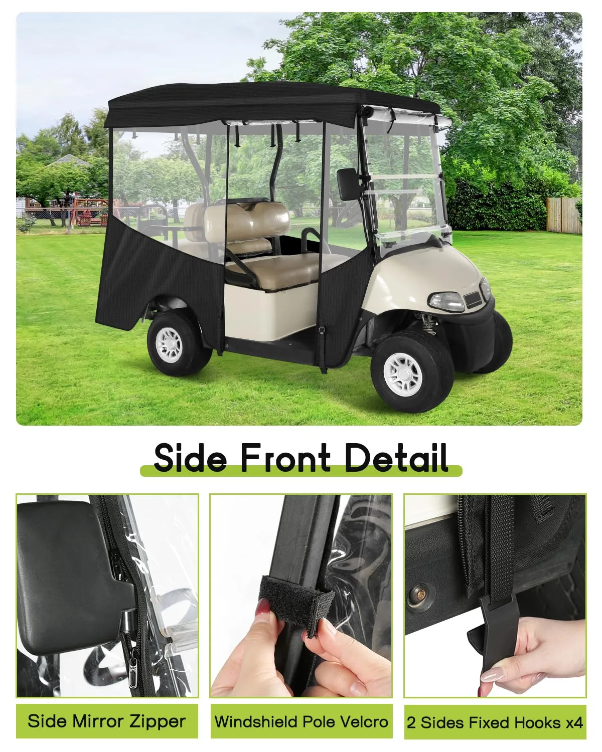 WEIMELL Enclosure for E-Z-GO RXV 4-Passenger Extended Roof image 4