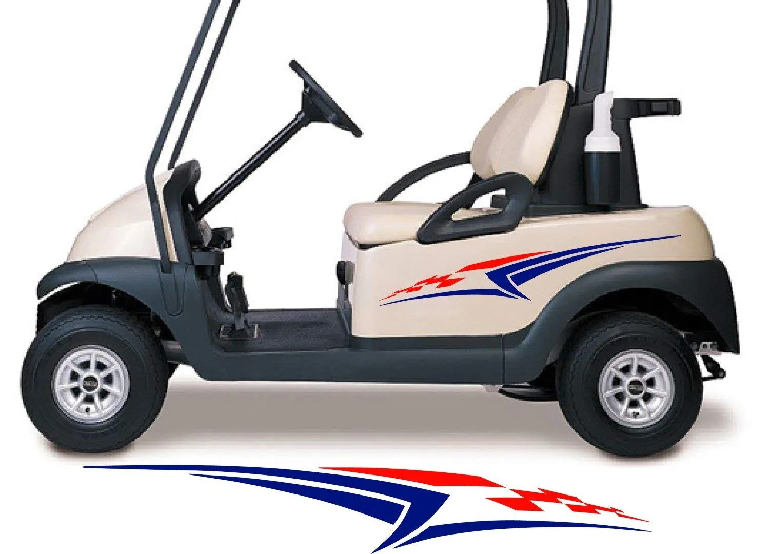 StickerChef GCA1229 Two-Color Golf Cart Decal
