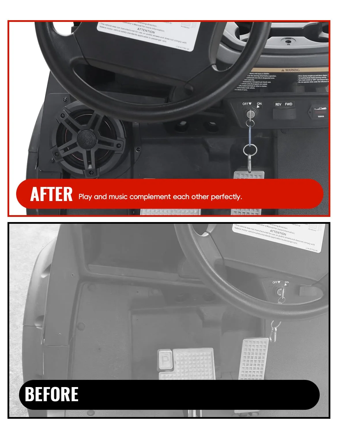 LUXEMOTO Speaker Pod Brackets for Yamaha G29 Drive2 image 2