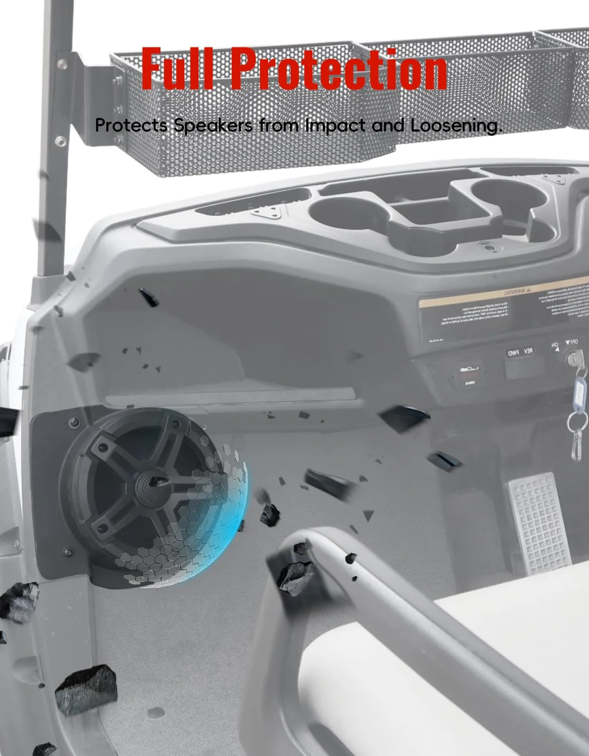 LUXEMOTO Speaker Pod Brackets for Yamaha G29 Drive2 image 4