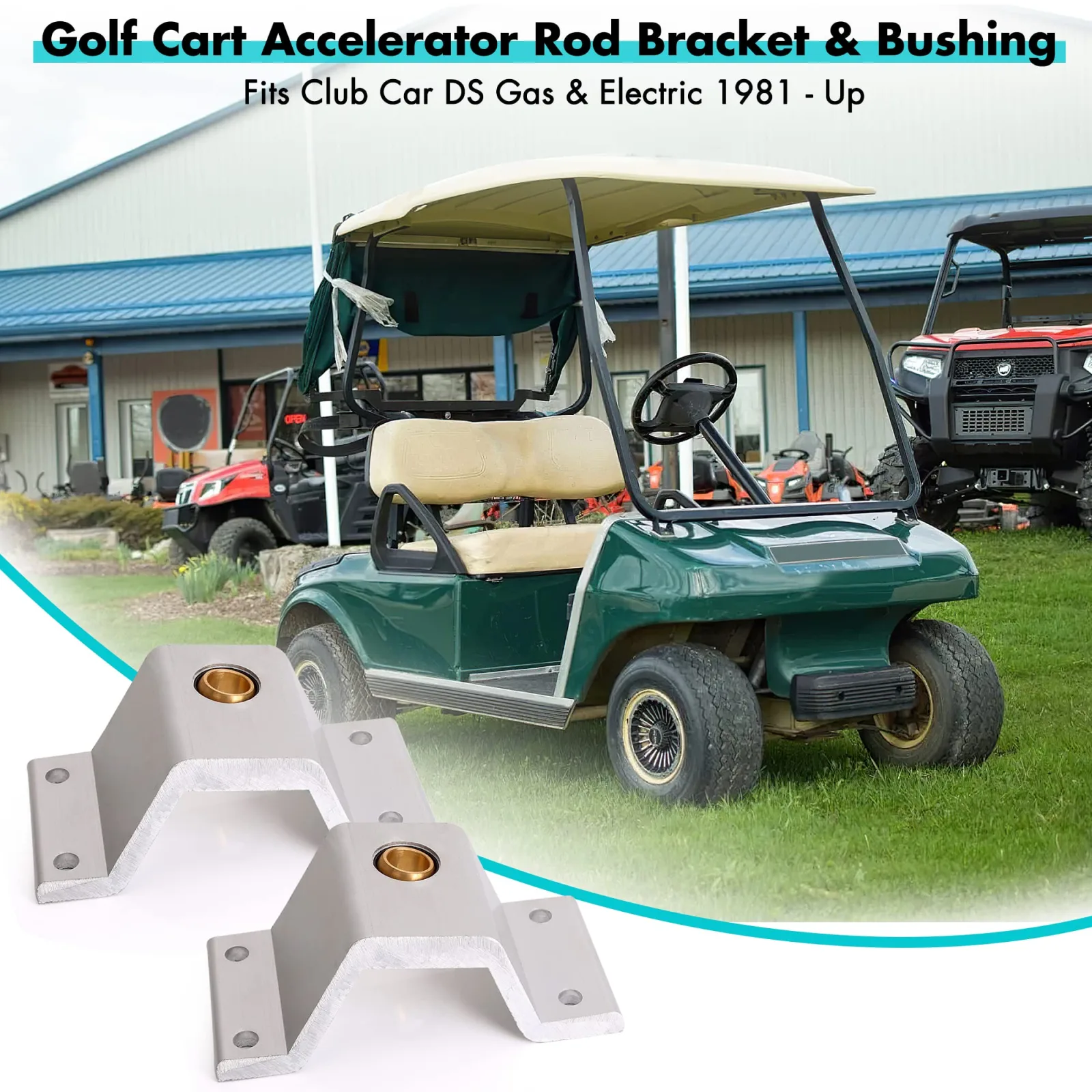 10L0L Accelerator Rod Bracket and Bushing for Club Car DS image 2
