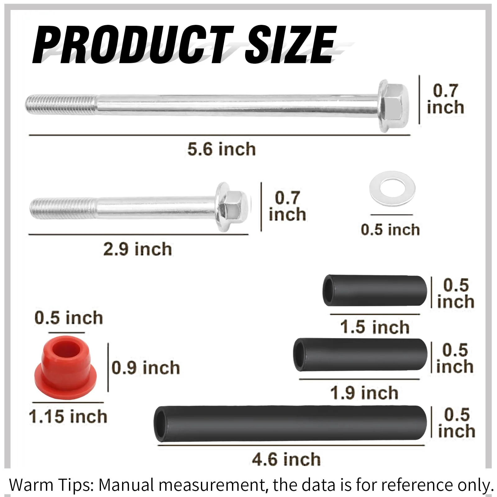 SYOWADA Front Bushing Kit for Club Car Precedent 2004+ image 2