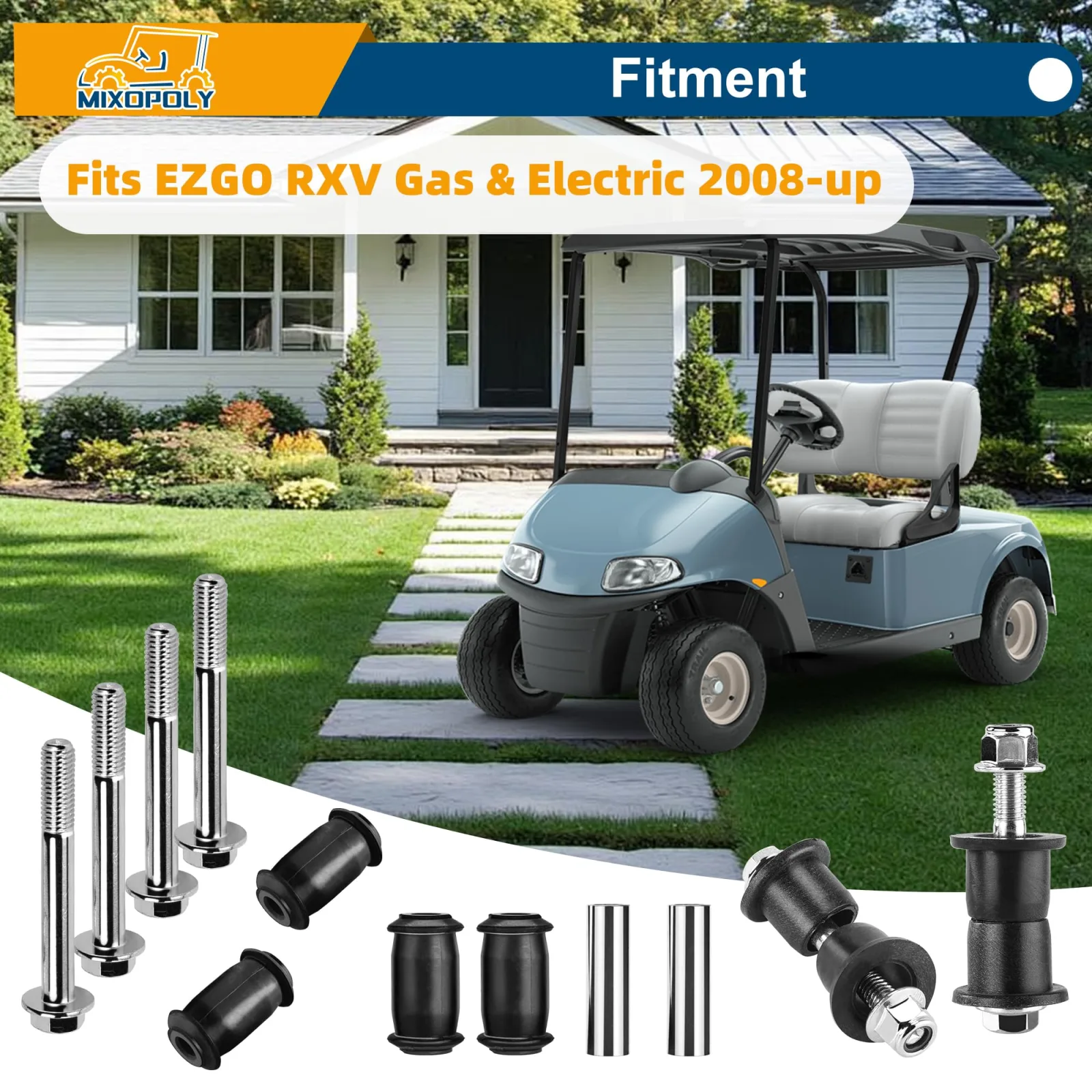 Mixopoly A-Arm Bushing Kit for EZGO RXV 2008-Up image 3