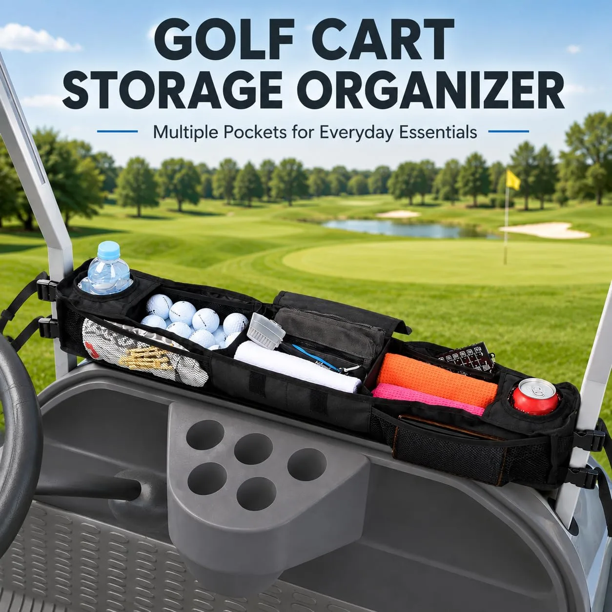 XOTORQ Golf Cart Storage Organizer for E-Z-GO Freedom TXT 1996–2026 image 2