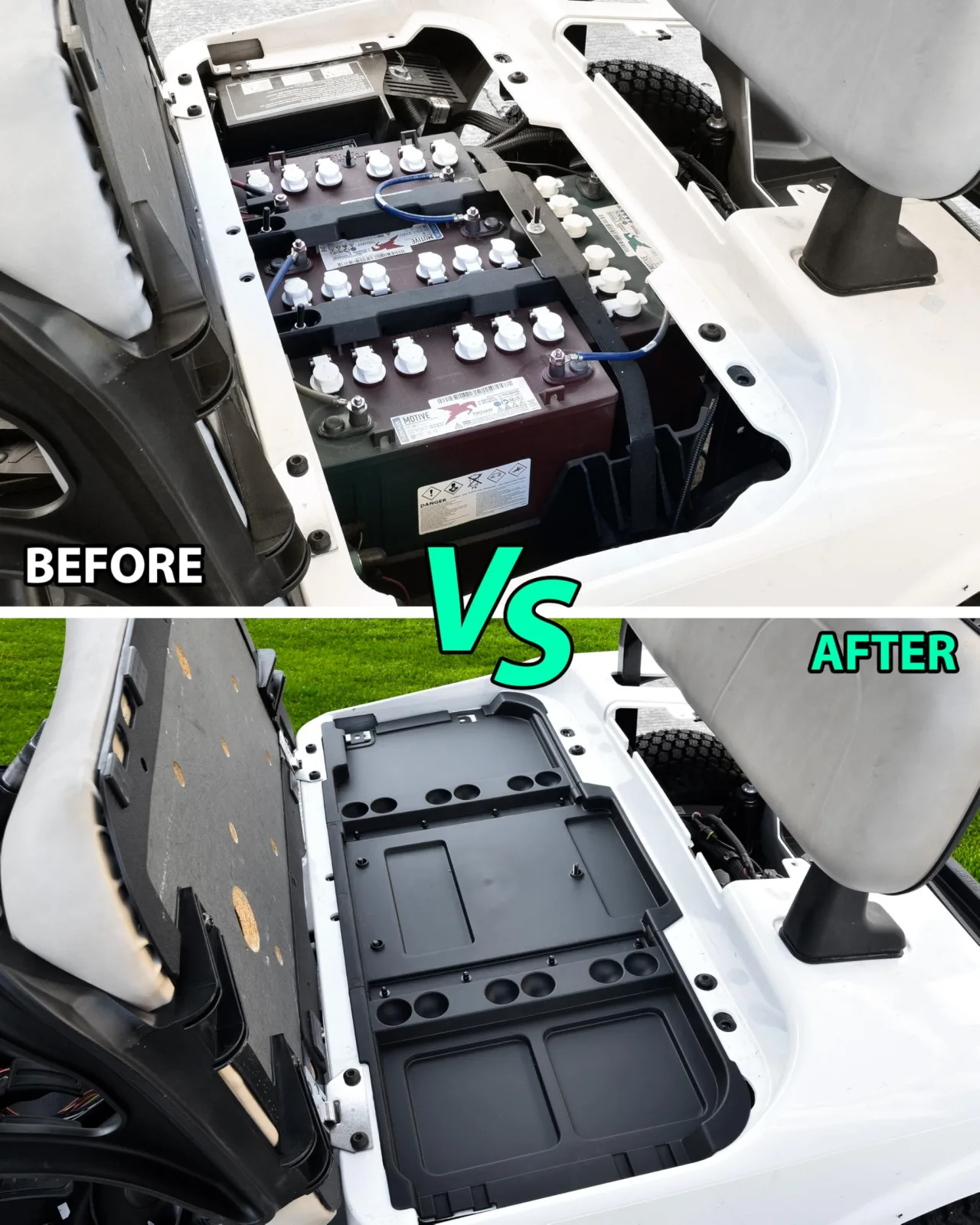 POKIAUTO Under-Seat Storage Tray for E-Z-GO RXV Valor 2025 image 2