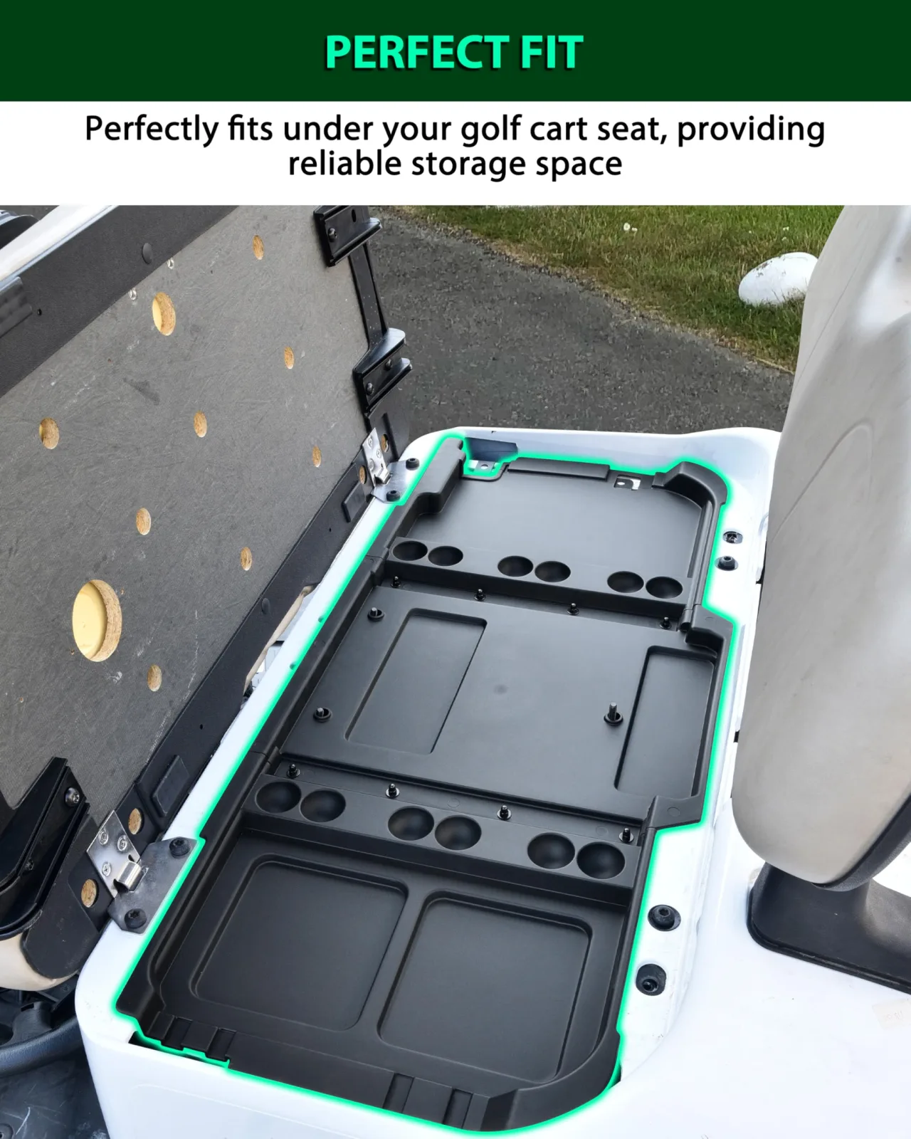 POKIAUTO Under-Seat Storage Tray for E-Z-GO RXV Valor 2025 image 3