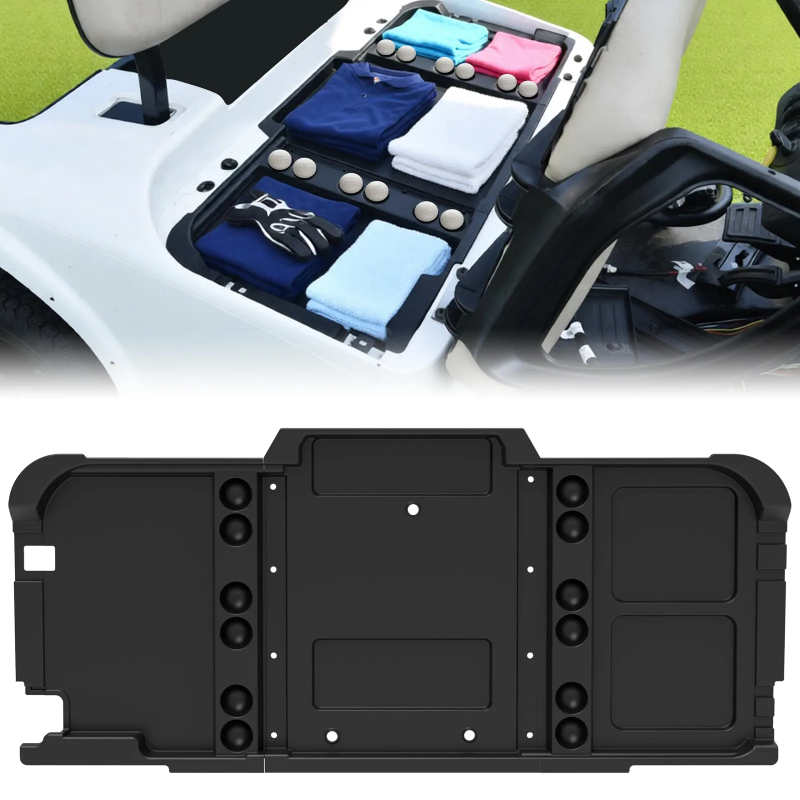 POKIAUTO Under-Seat Storage Tray for E-Z-GO RXV Valor 2025