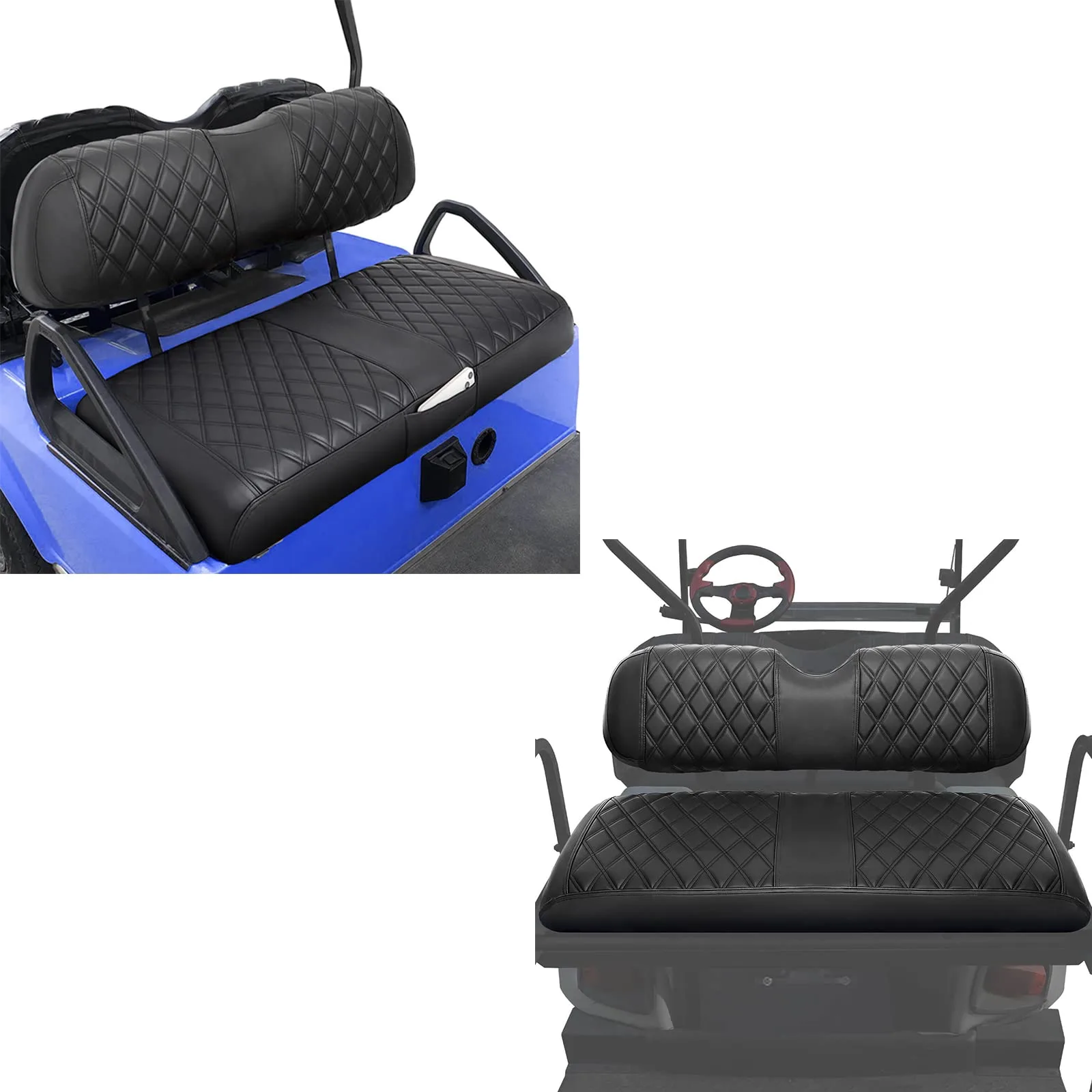 LEAPGOMAX Golf Cart Seat Covers for Club Car DS