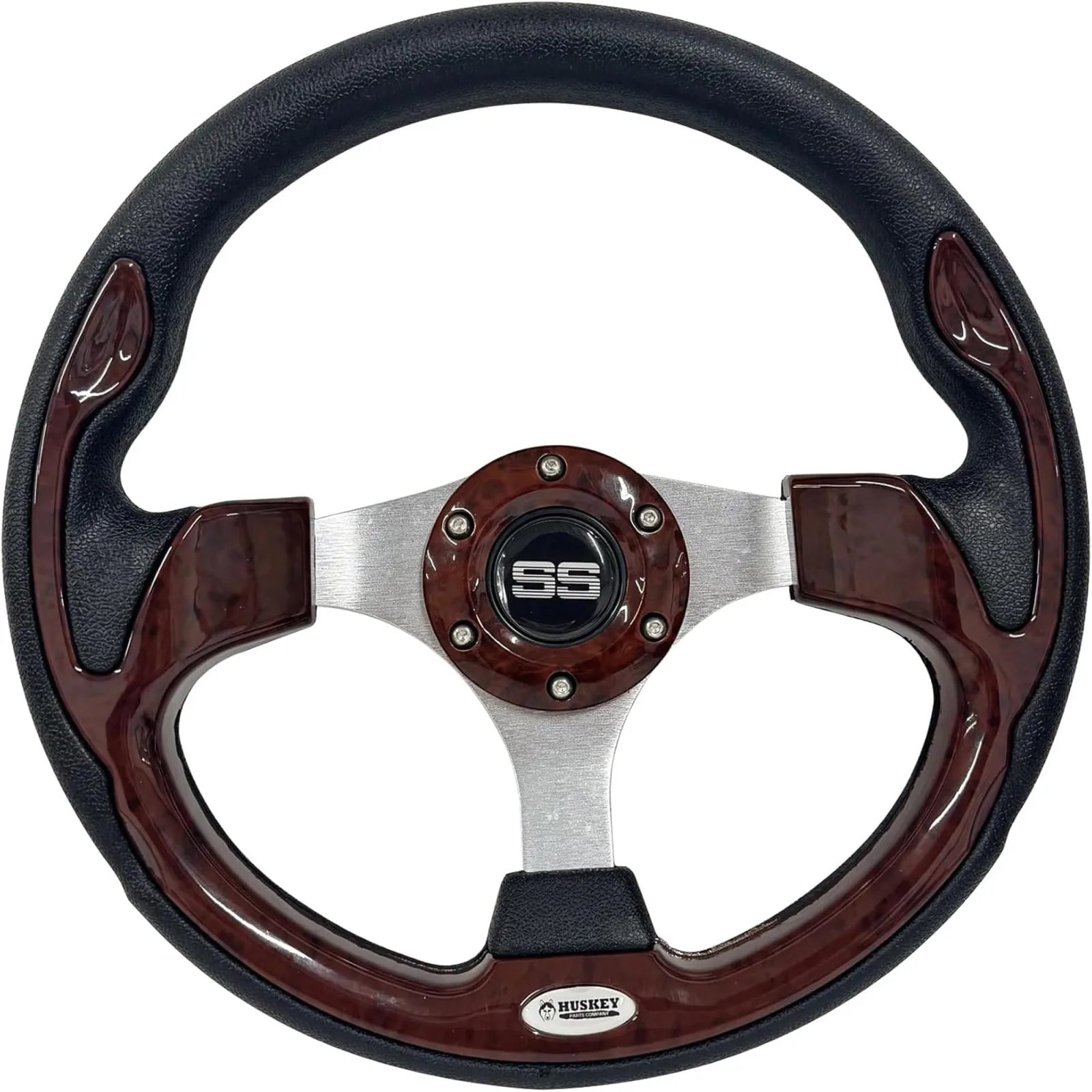 Huskey Parts Company 12.5" Woodgrain Steering Wheel - 174055447900 image 4