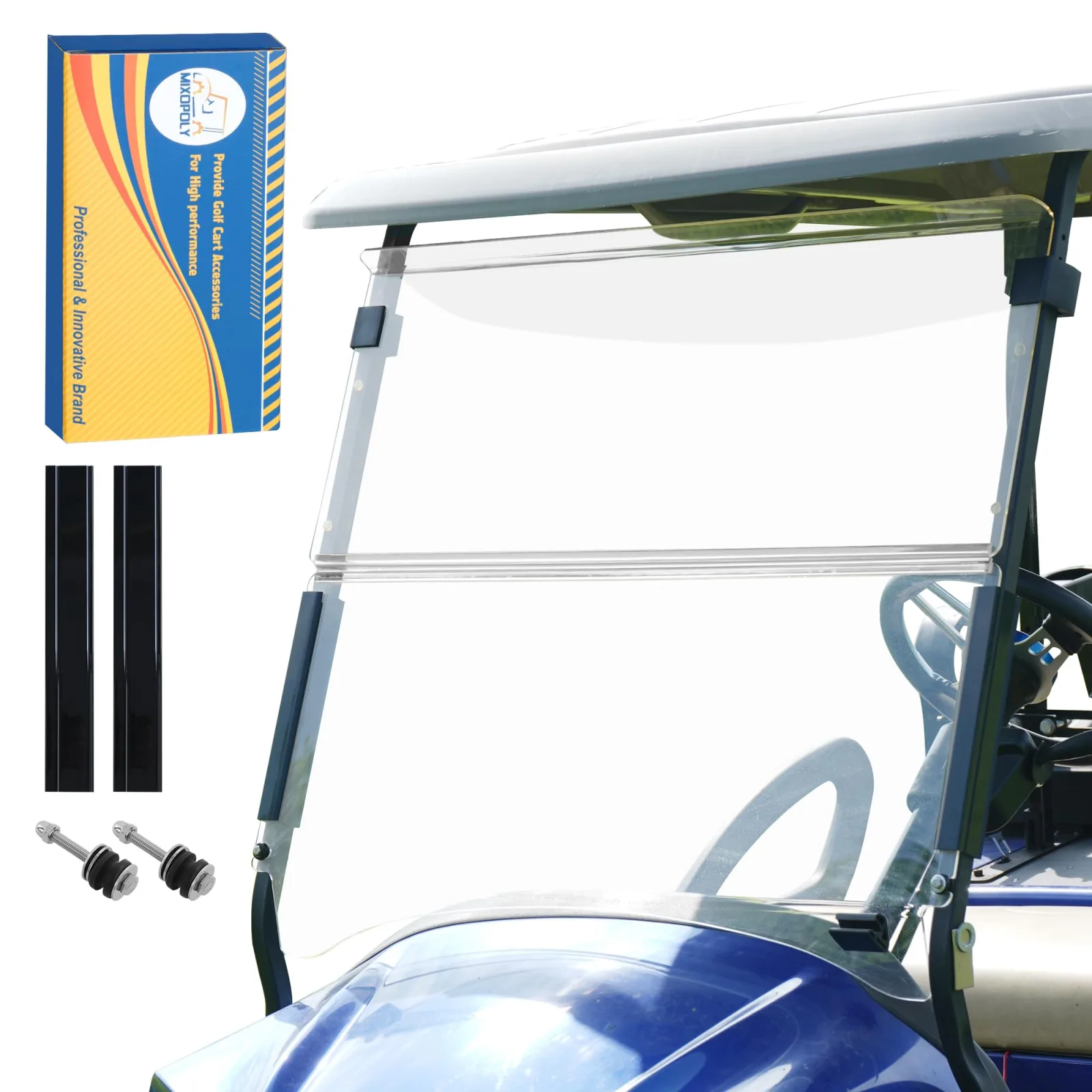 Mixopoly Foldable Windshield for Club Car Precedent 2004+
