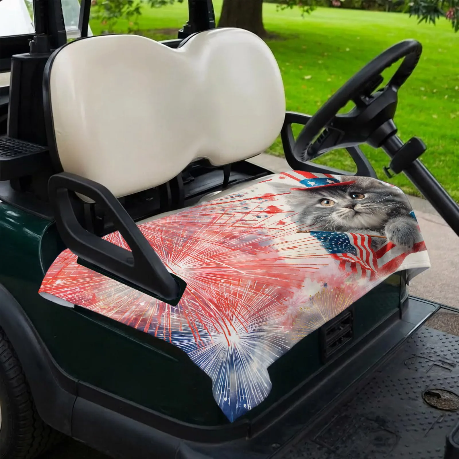 DecorLovee 51 x 31 in Golf Cart Seat Cover image 2