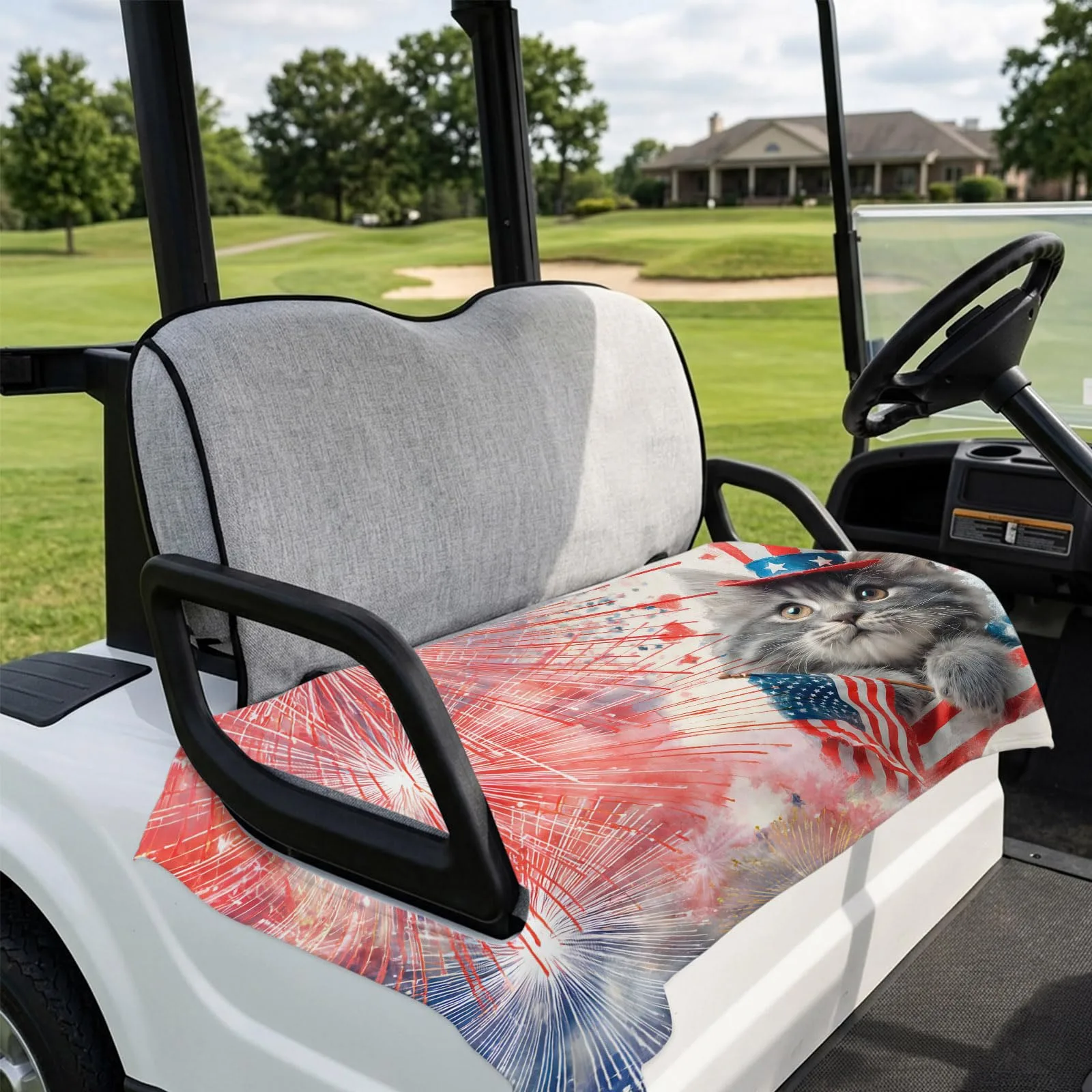 DecorLovee 51 x 31 in Golf Cart Seat Cover image 4