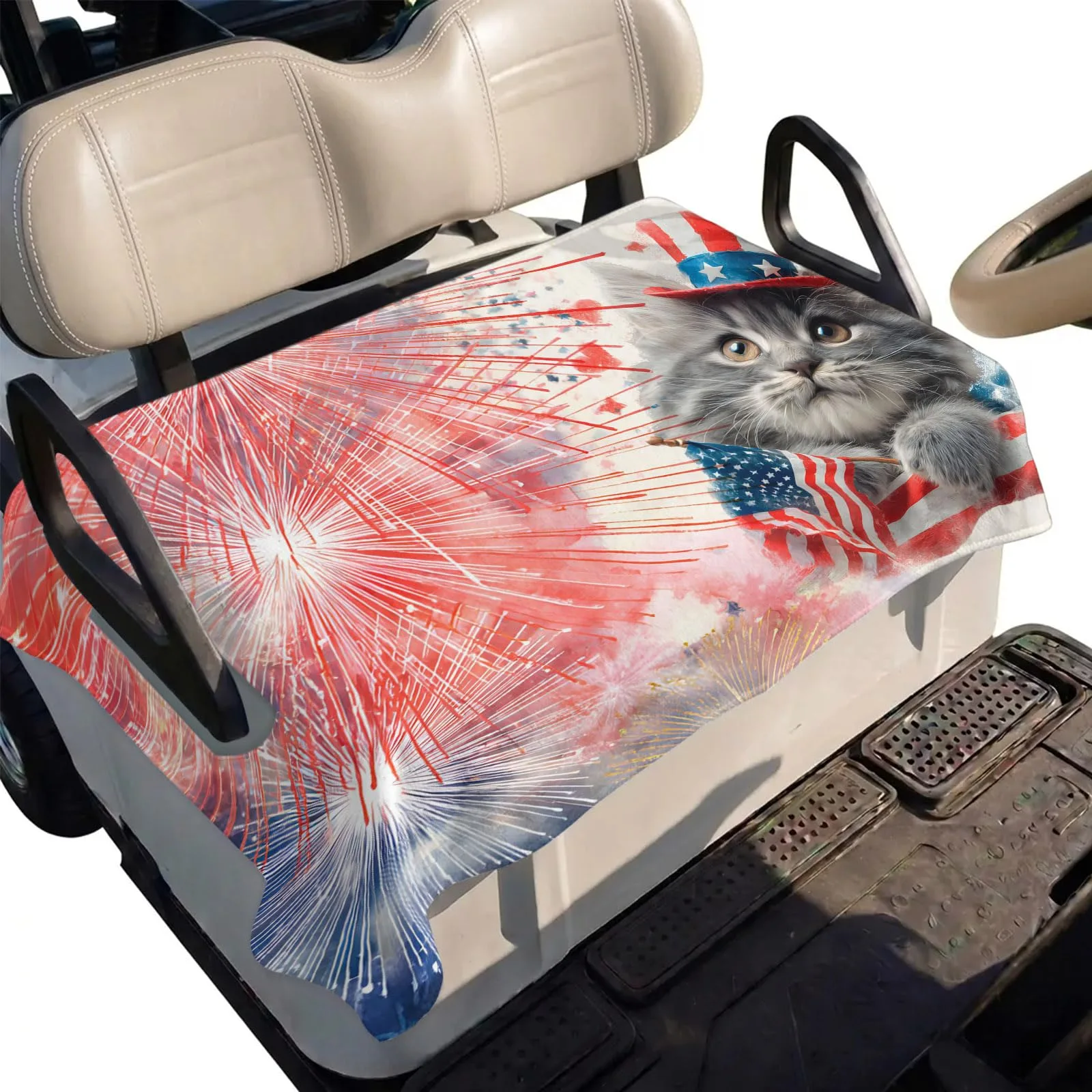 DecorLovee 51 x 31 in Golf Cart Seat Cover