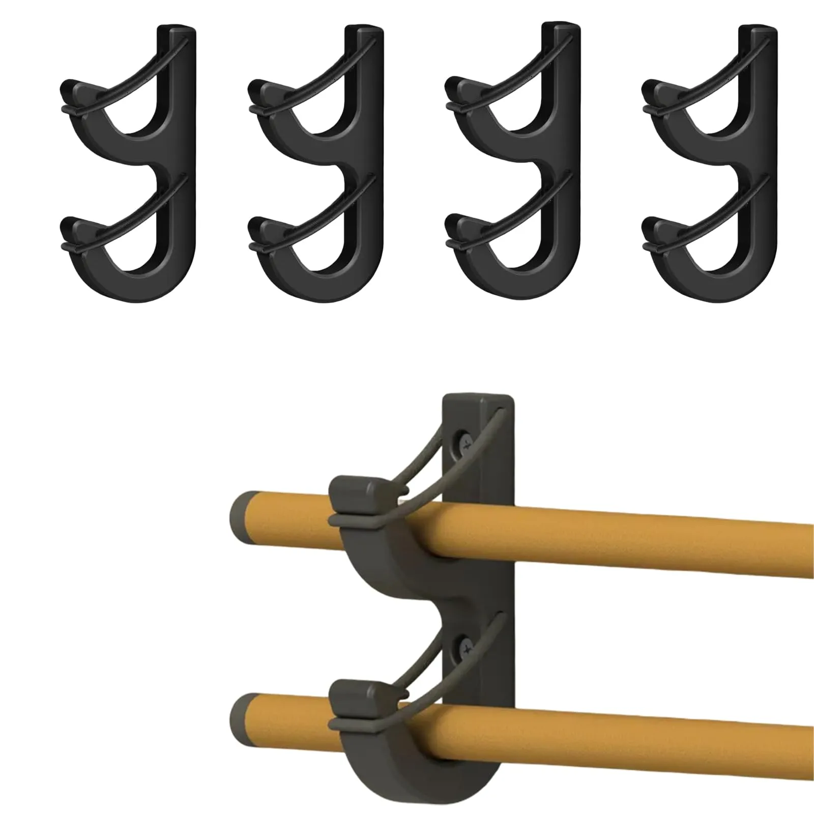 Generic Golf Cart Fishing Rod Holder Rack for 4 Rods
