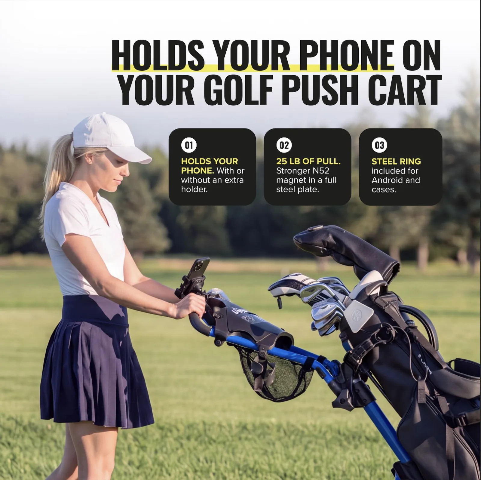 Stripebird Push Cart Mount 3.0 SB-32001 Phone Holder image 2