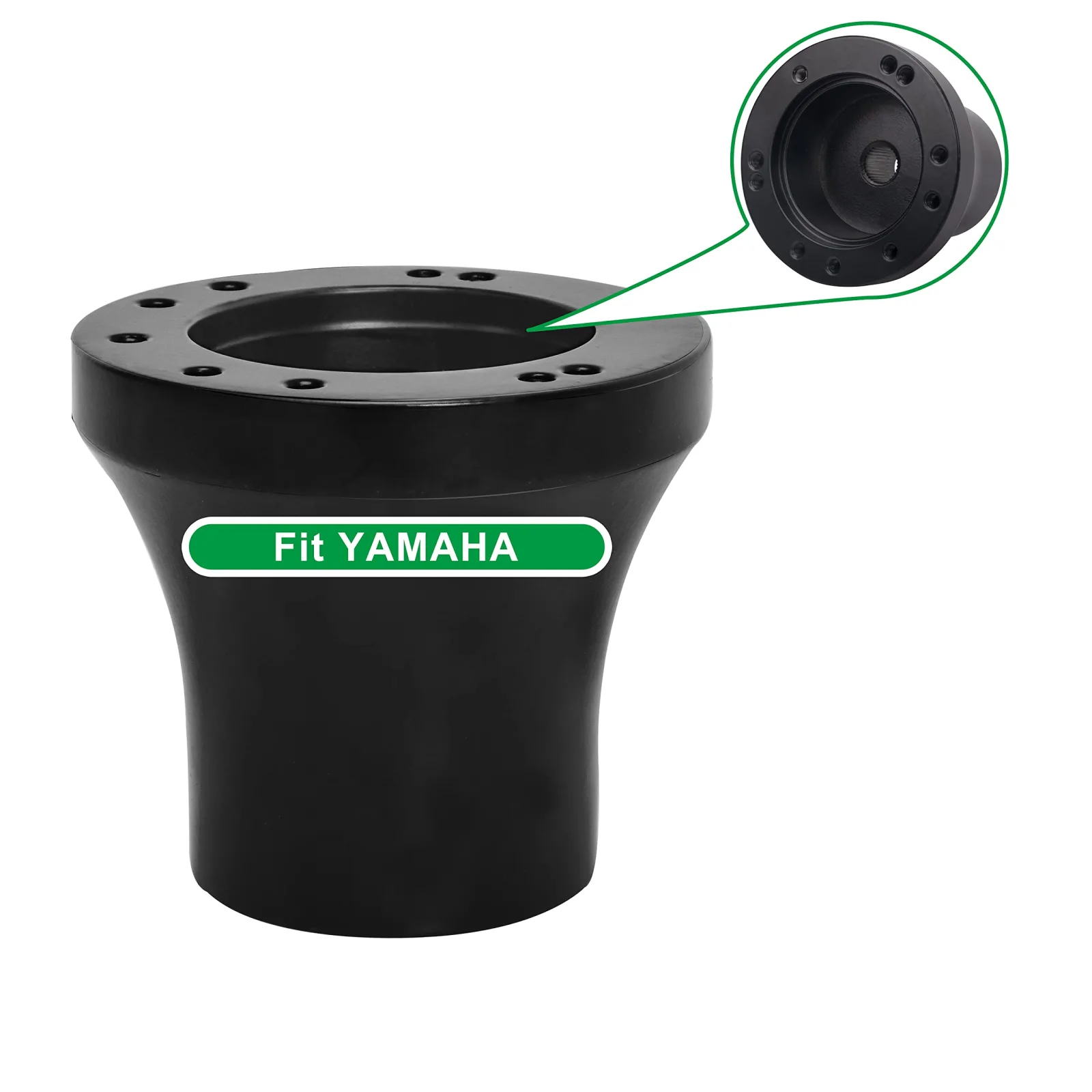WEKANI Black Aluminum Steering Wheel Adapter for Yamaha (5 & 6-Hole)