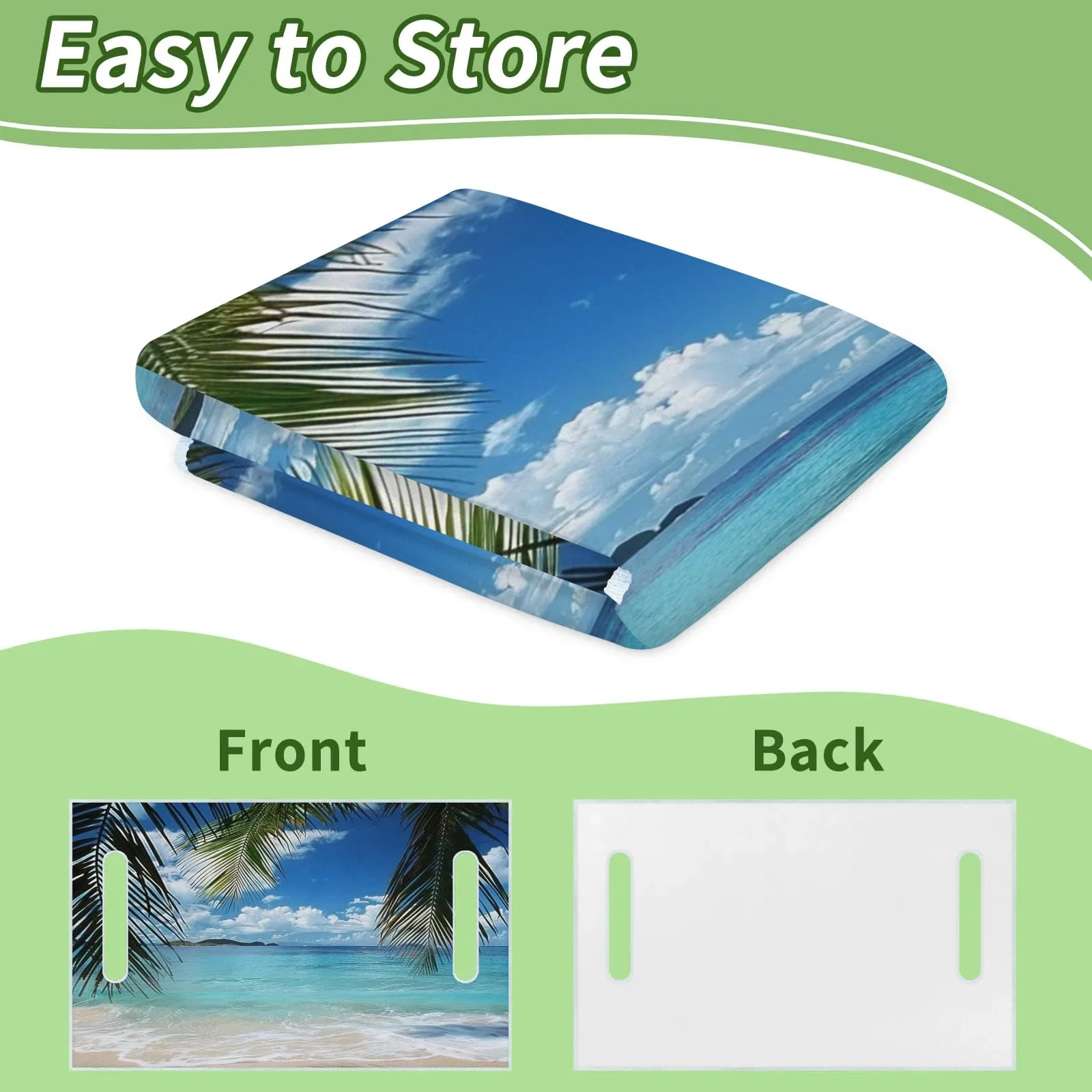 Tiveruda Palm Tree Leaf Golf Cart Seat Cover image 4