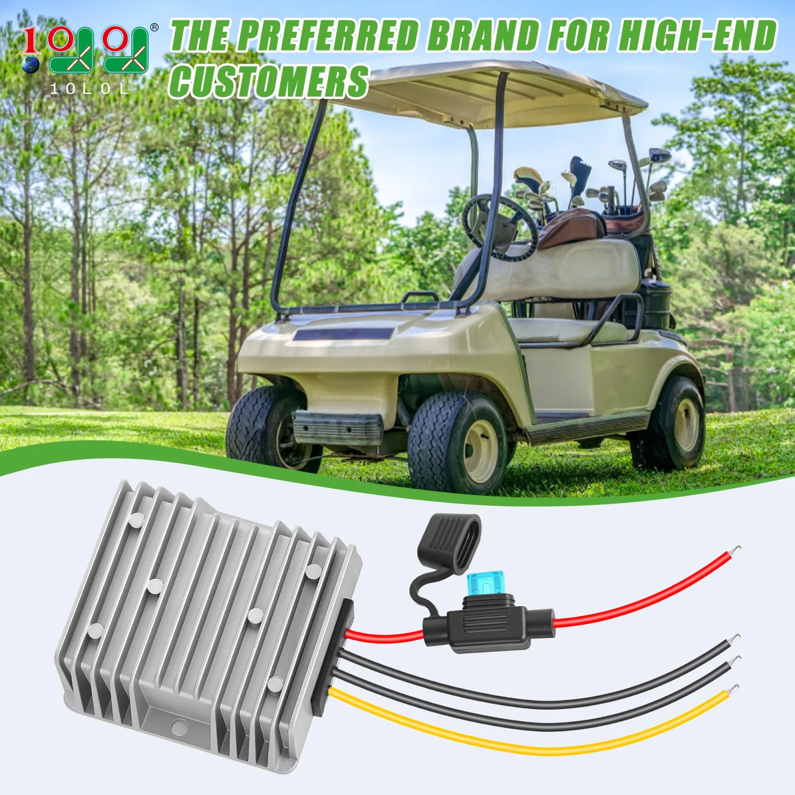 10L0L BOD-T118-E 240W Golf Cart DC-DC Converter image 2