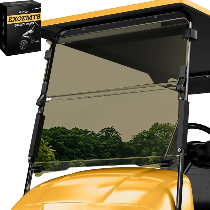 EXOEMTS Foldable Windshield for E-Z-GO TXT (1995–2013), 5mm PC