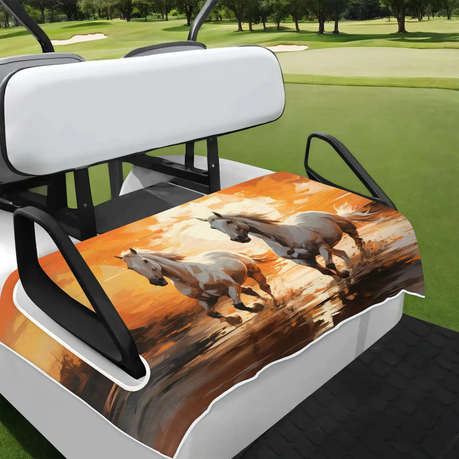 Tiveruda Golf Cart Seat Cover for Double Seats 51 x 31 in