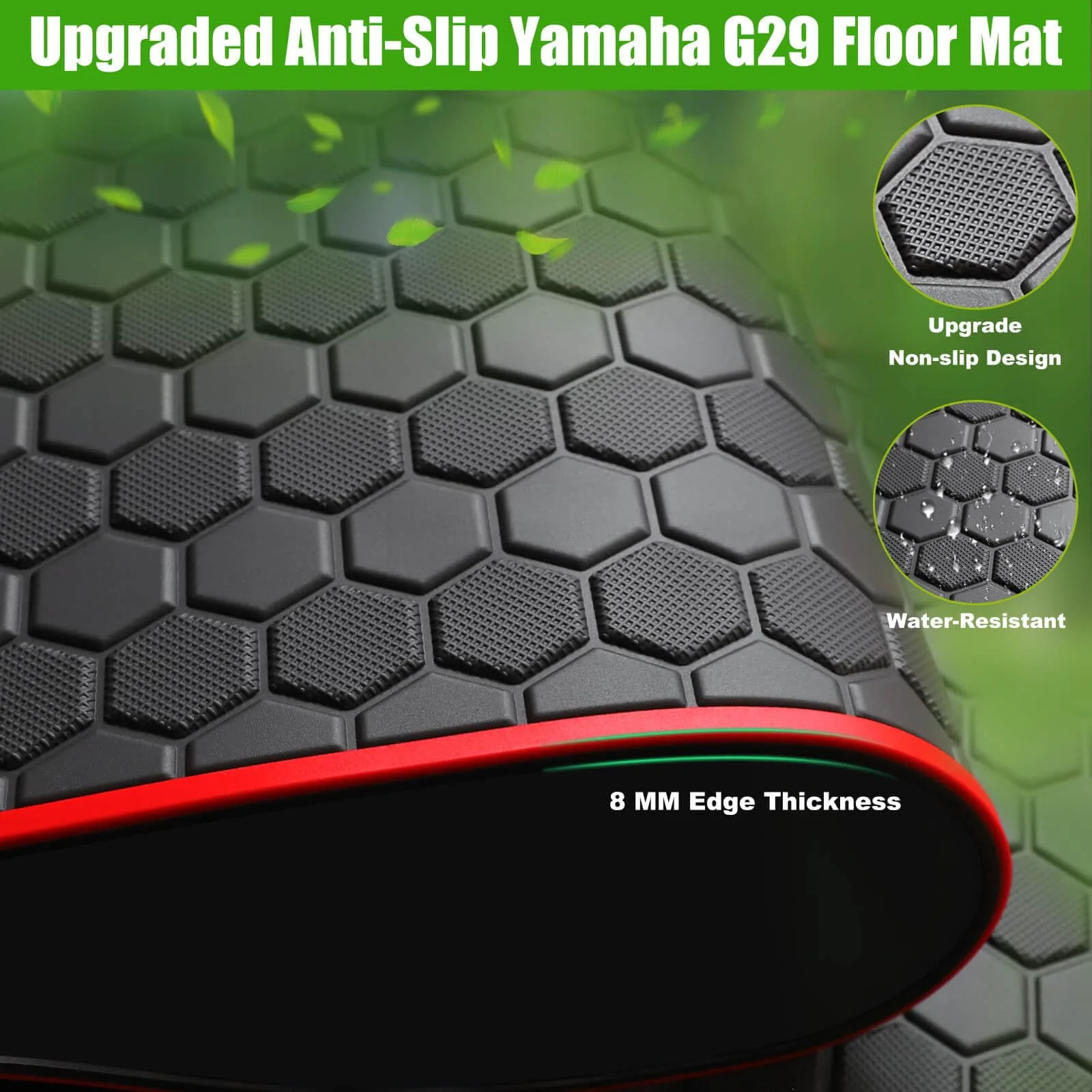 MOSNAI M3845 Floor Mat for Yamaha G29 Golf Cart image 3