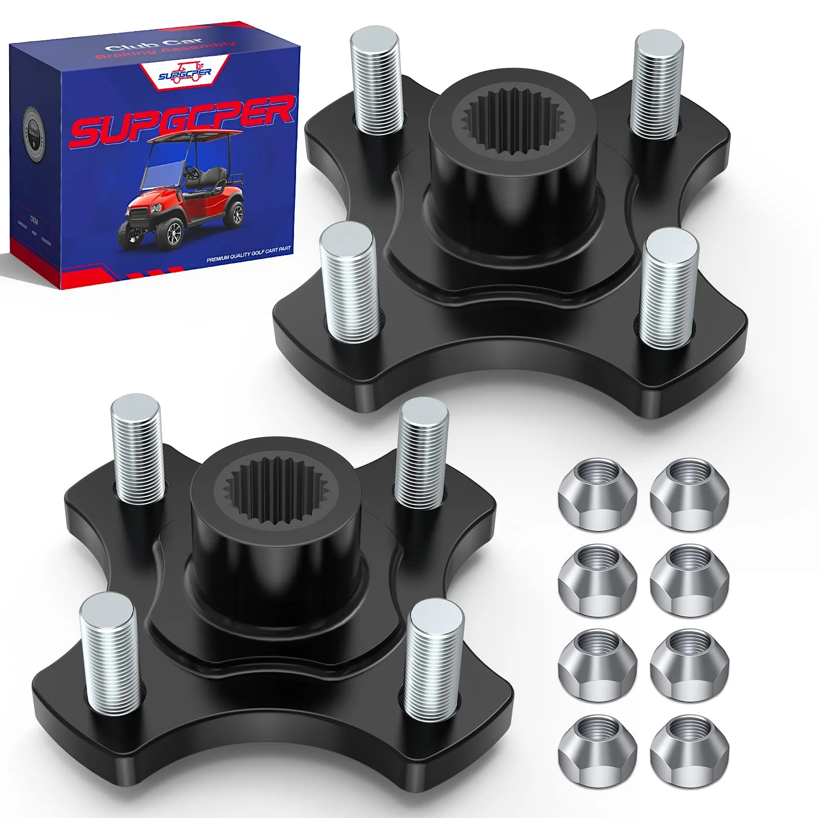 SUPGCPER EZGO RXV Rear Wheel Hub Flange Plates
