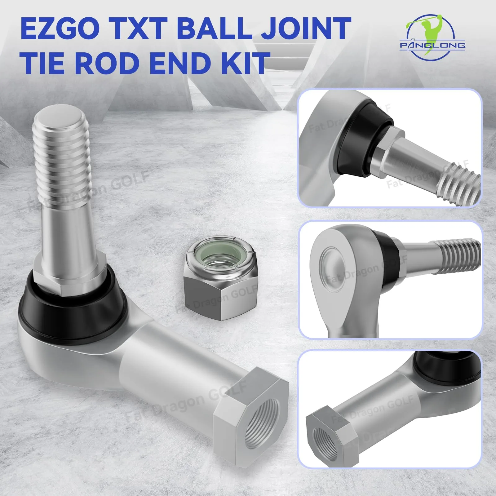 Panglong Tie Rod End Kit for E-Z-GO TXT (2001–UP) Driver & Passenger image 2