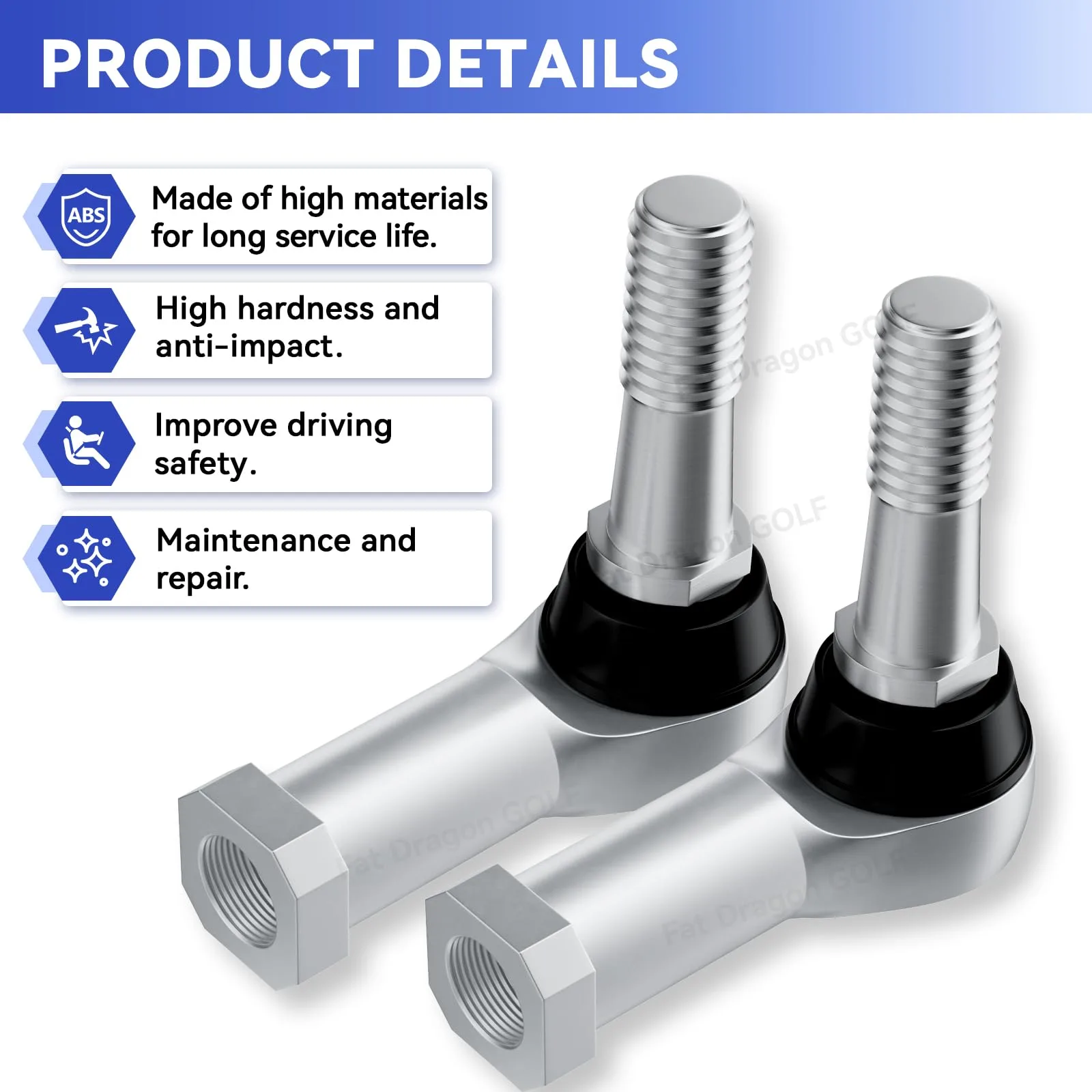 Panglong Tie Rod End Kit for E-Z-GO TXT (2001–UP) Driver & Passenger image 3