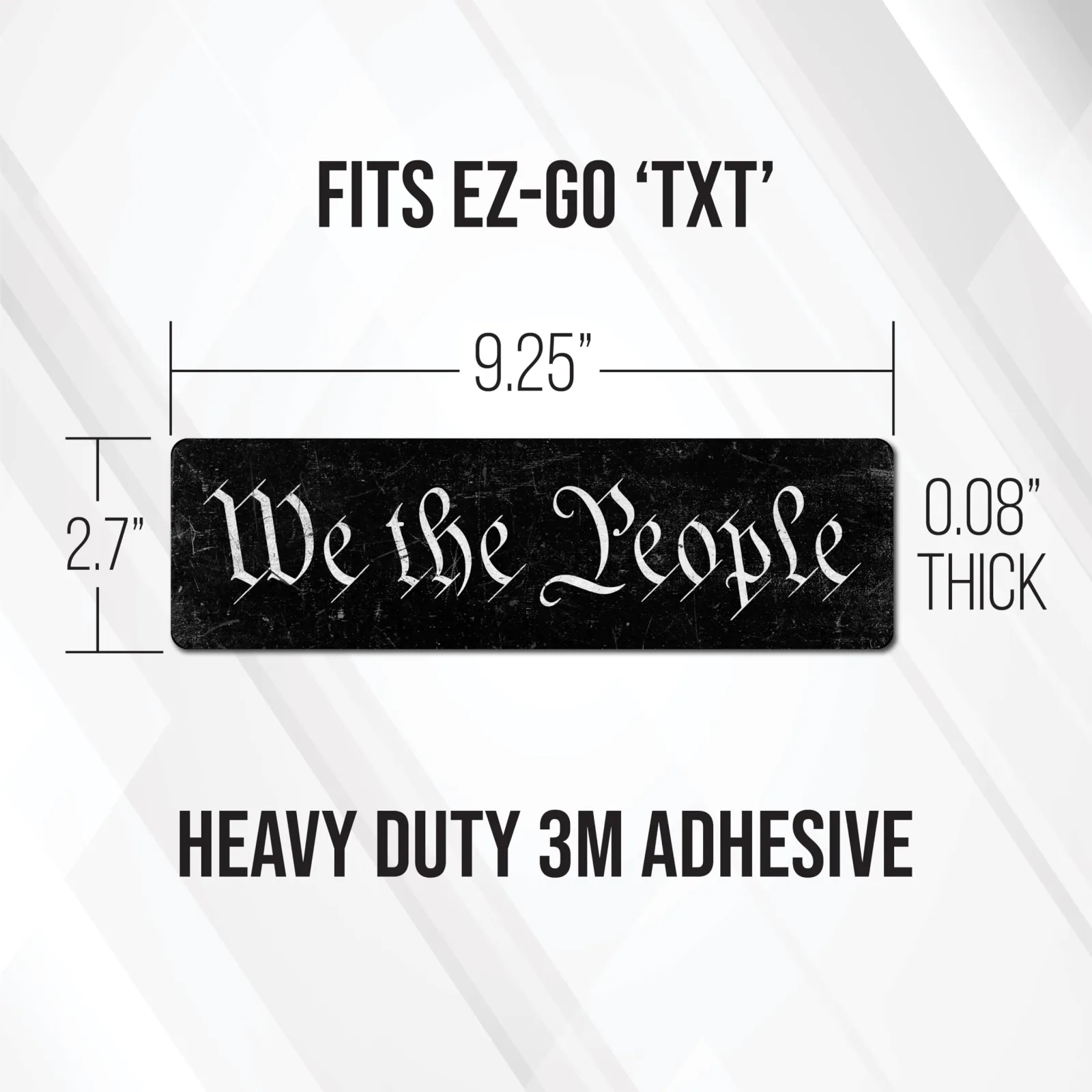 Gimme Golf USA EZ-GO TXT We The People Name Plate image 4