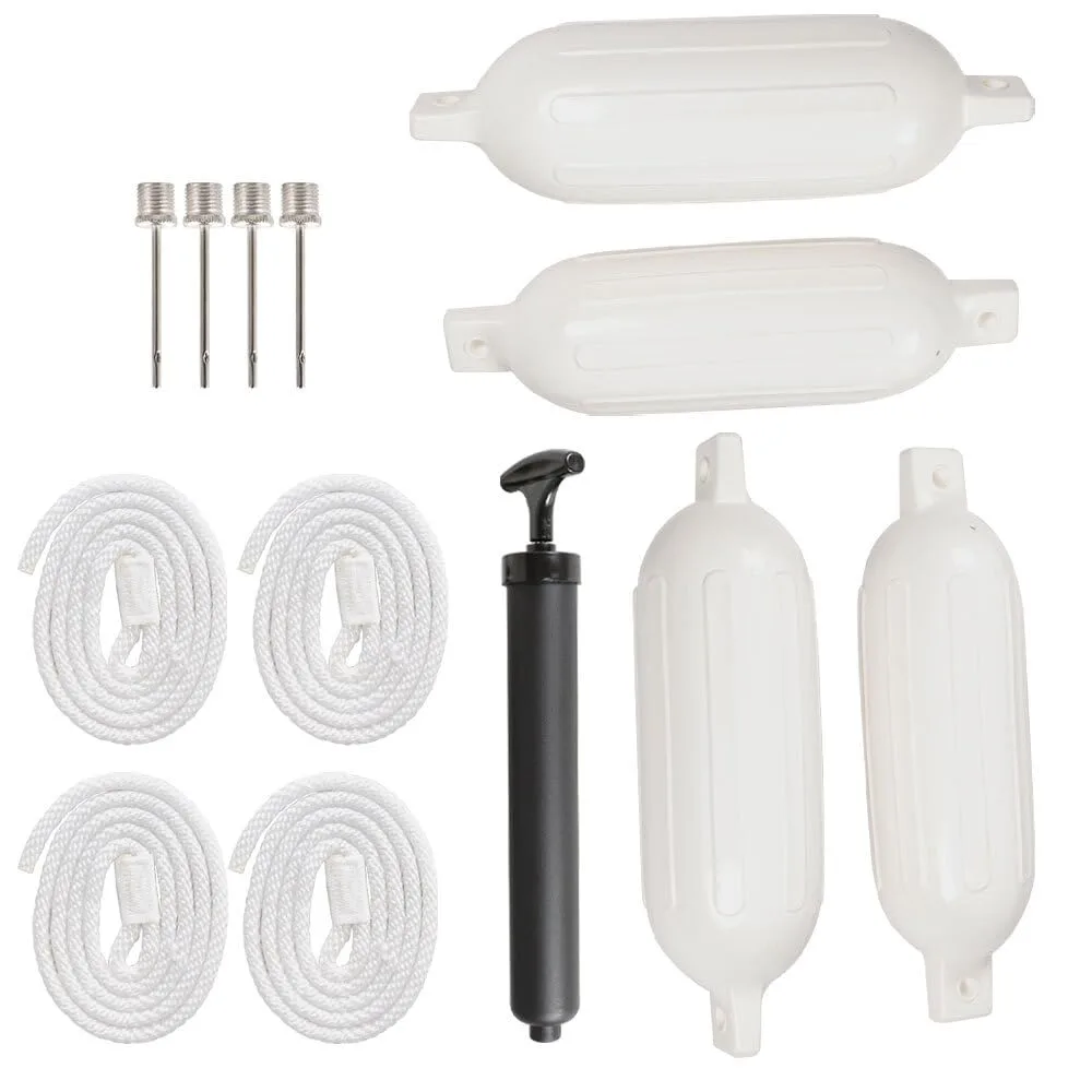 Generic 4-Ribbed Marine Boat Fender 6.5 x 23 in