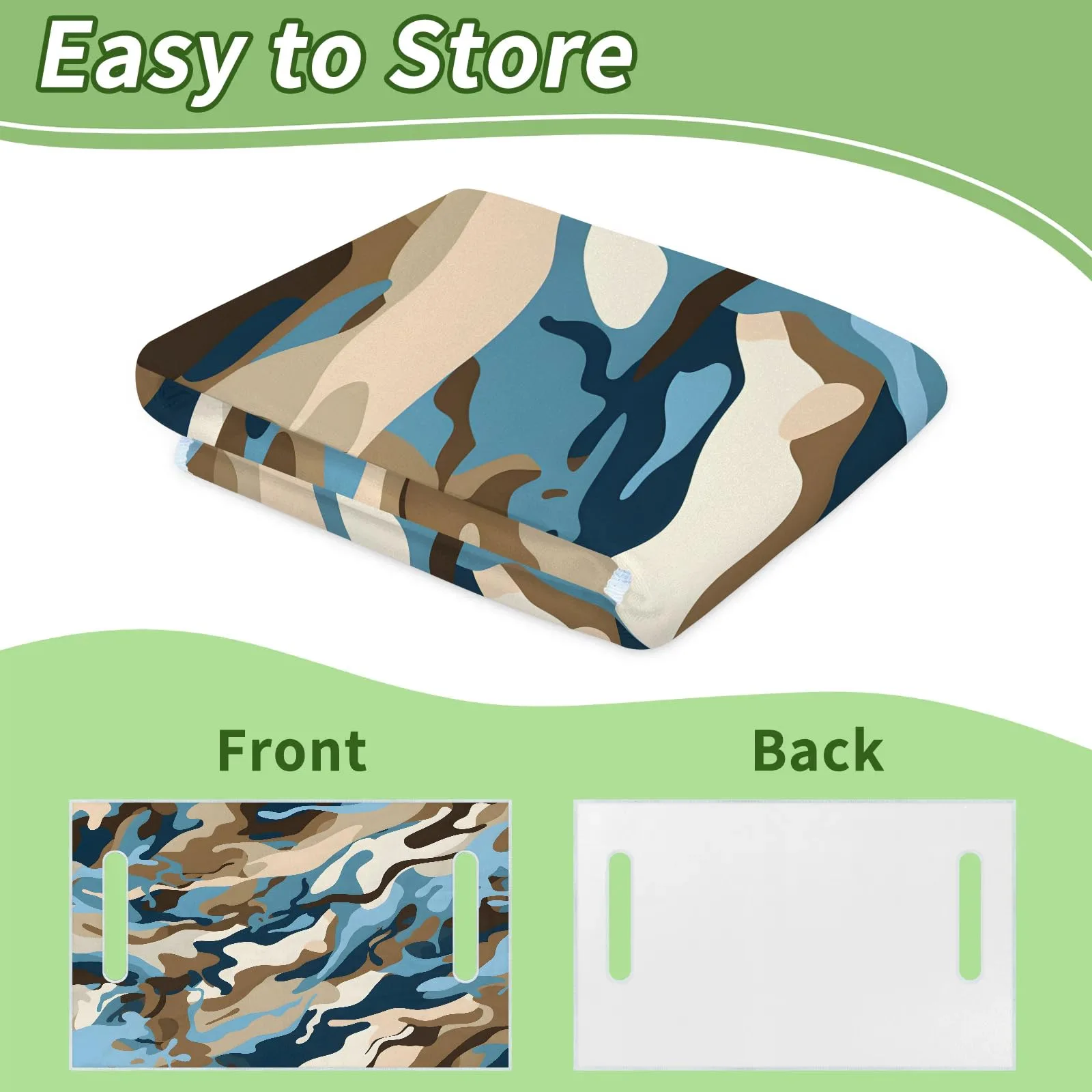 Tiveruda Brown Camo Golf Cart Seat Cover, 51 x 31 in. image 4