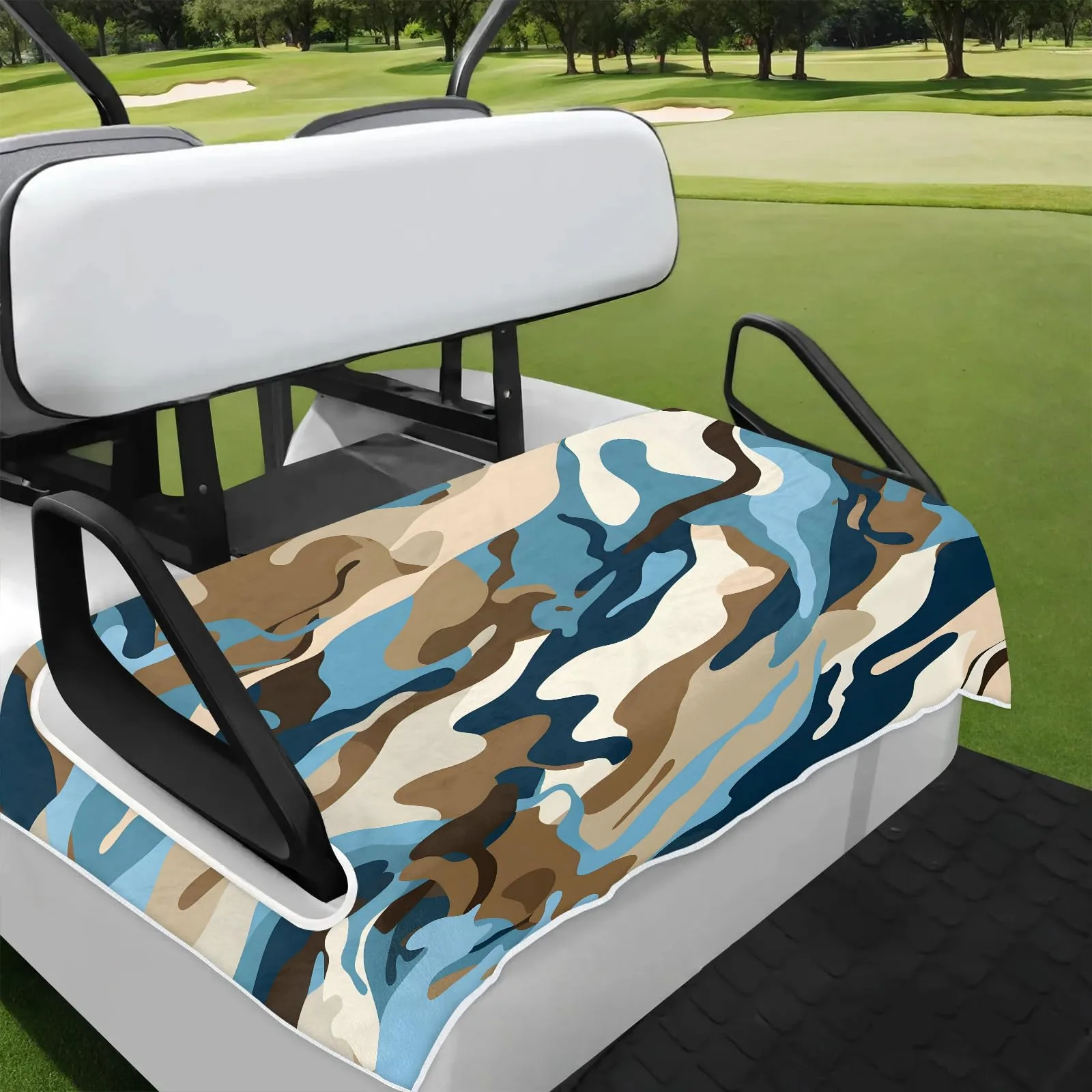 Tiveruda Brown Camo Golf Cart Seat Cover, 51 x 31 in.