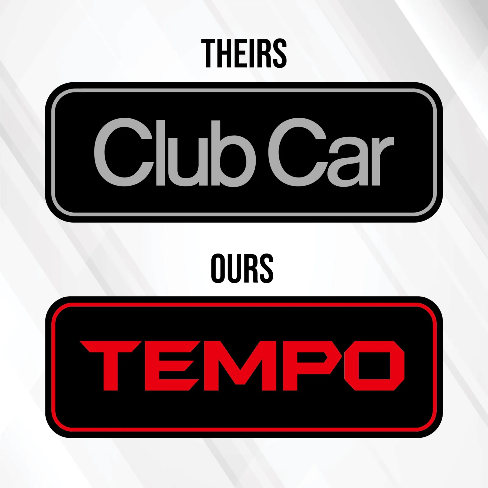 Gimme Golf USA Club Car Tempo Front Name Plate image 2