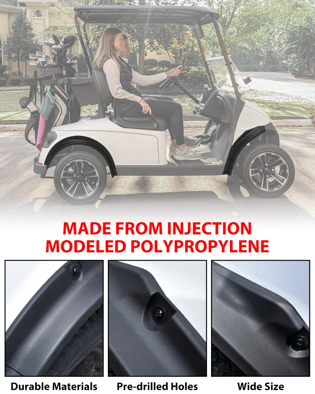 SAUTVS Fender Flares for E-Z-GO RXV Valor 2025 image 4