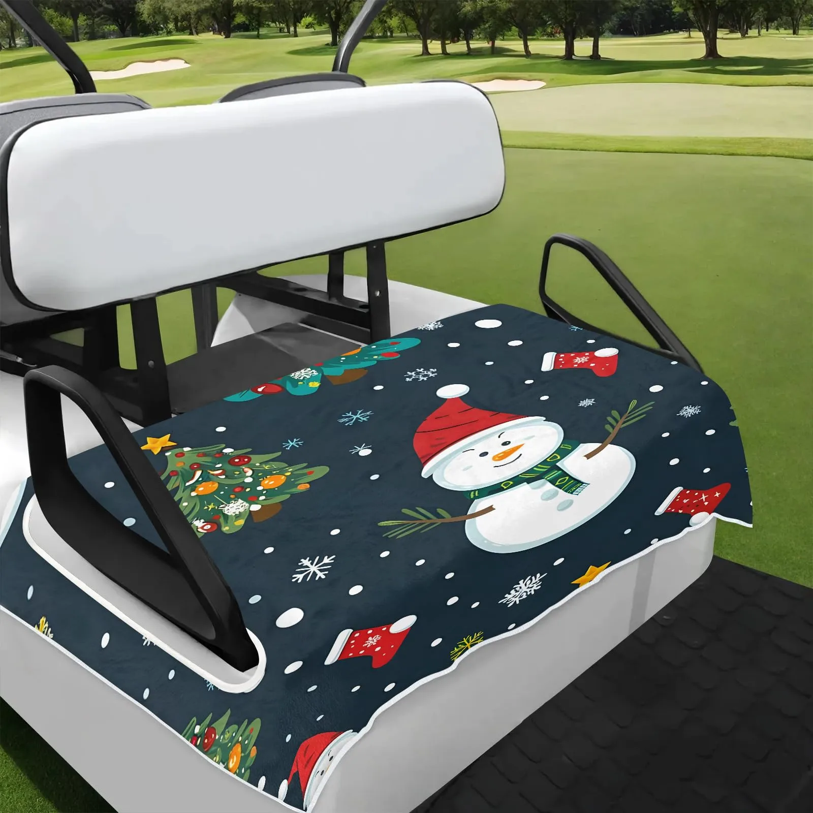 Tiveruda Golf Cart Seat Cover for Double Seats 51 x 31 in