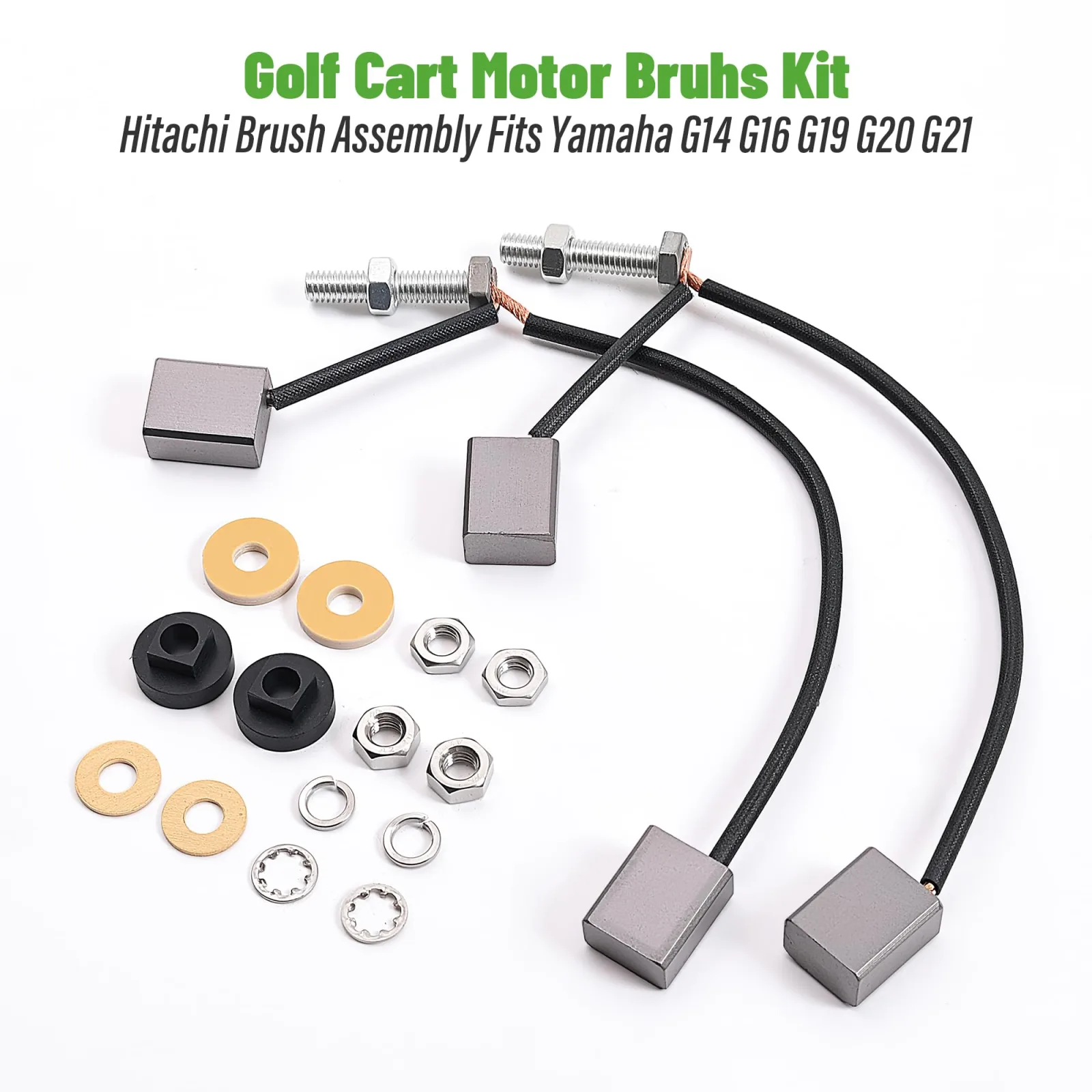 10L0L Yamaha Golf Cart Motor Brush Kit JU2-H1801-20-00 image 4