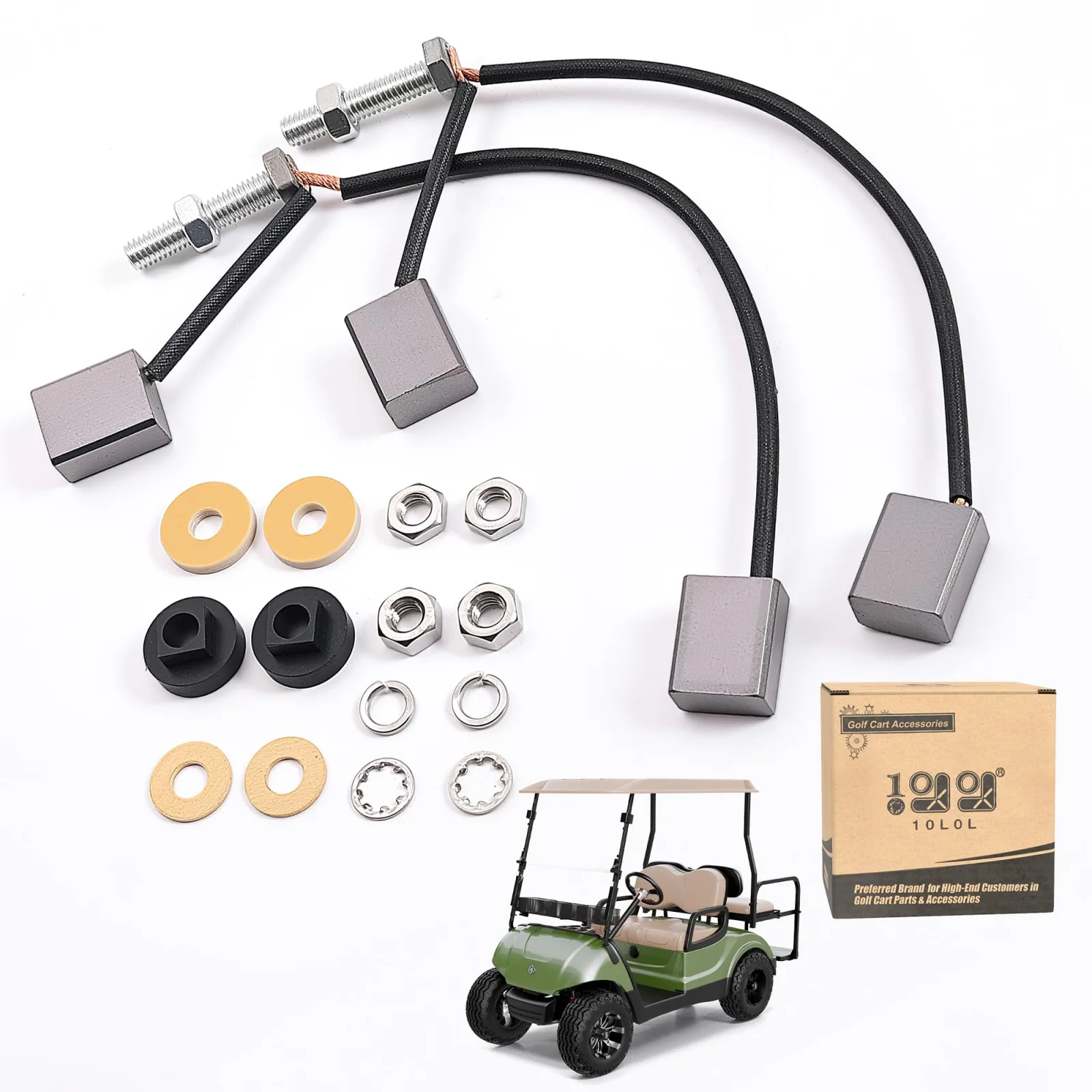 10L0L Yamaha Golf Cart Motor Brush Kit JU2-H1801-20-00