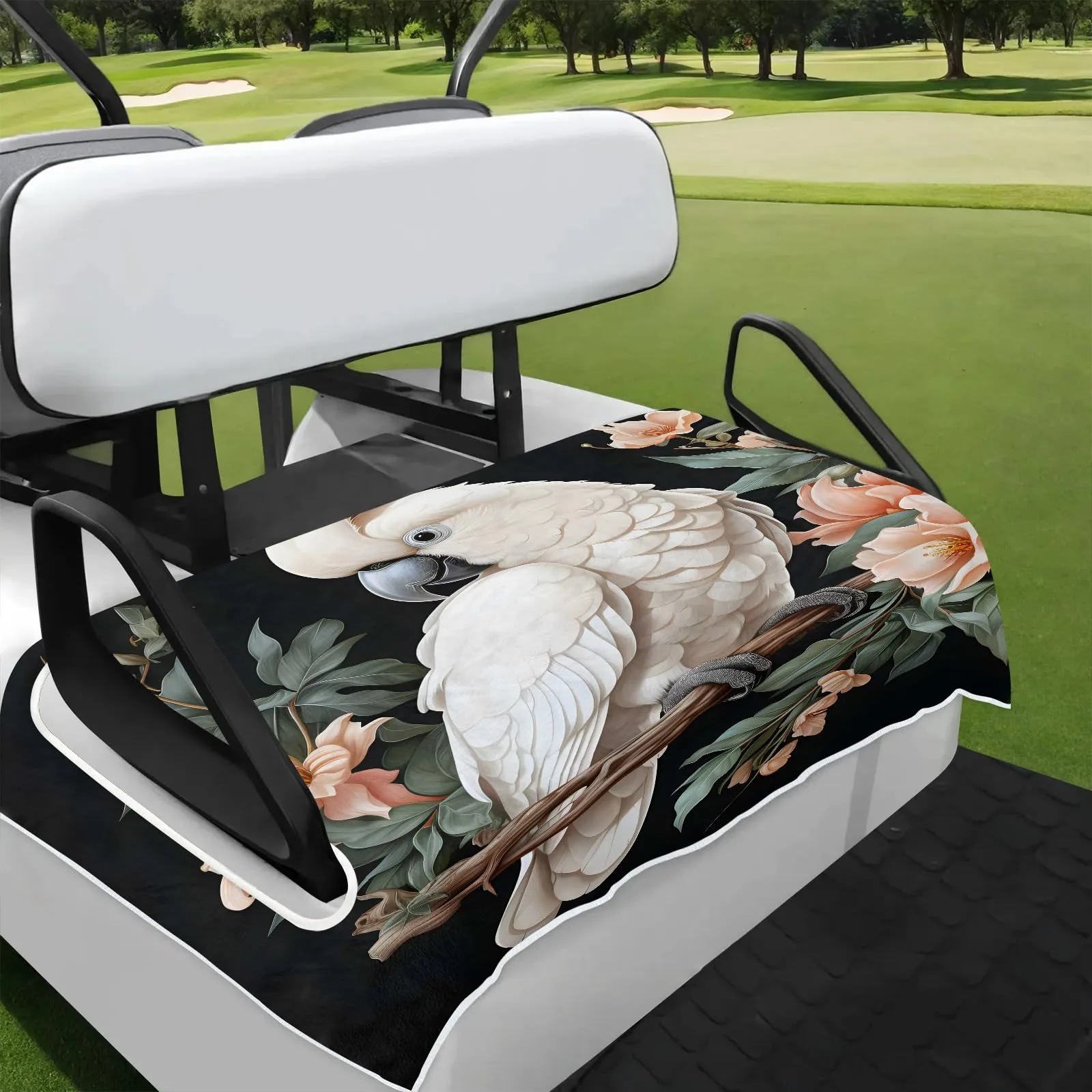 Tiveruda Golf Cart Seat Cover for Double Seats, 51 x 31 in