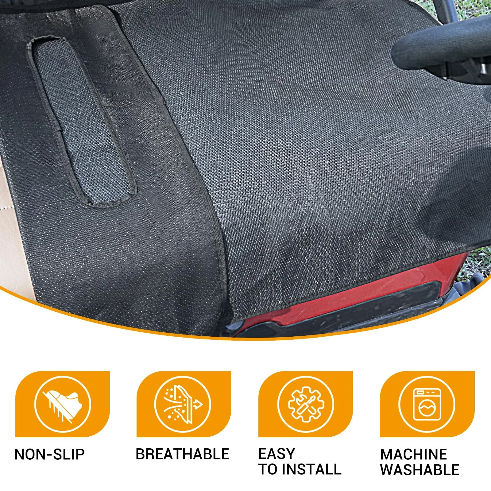 CLUBRALLY Golf Cart Seat Cover for Club Car & E-Z-GO image 3