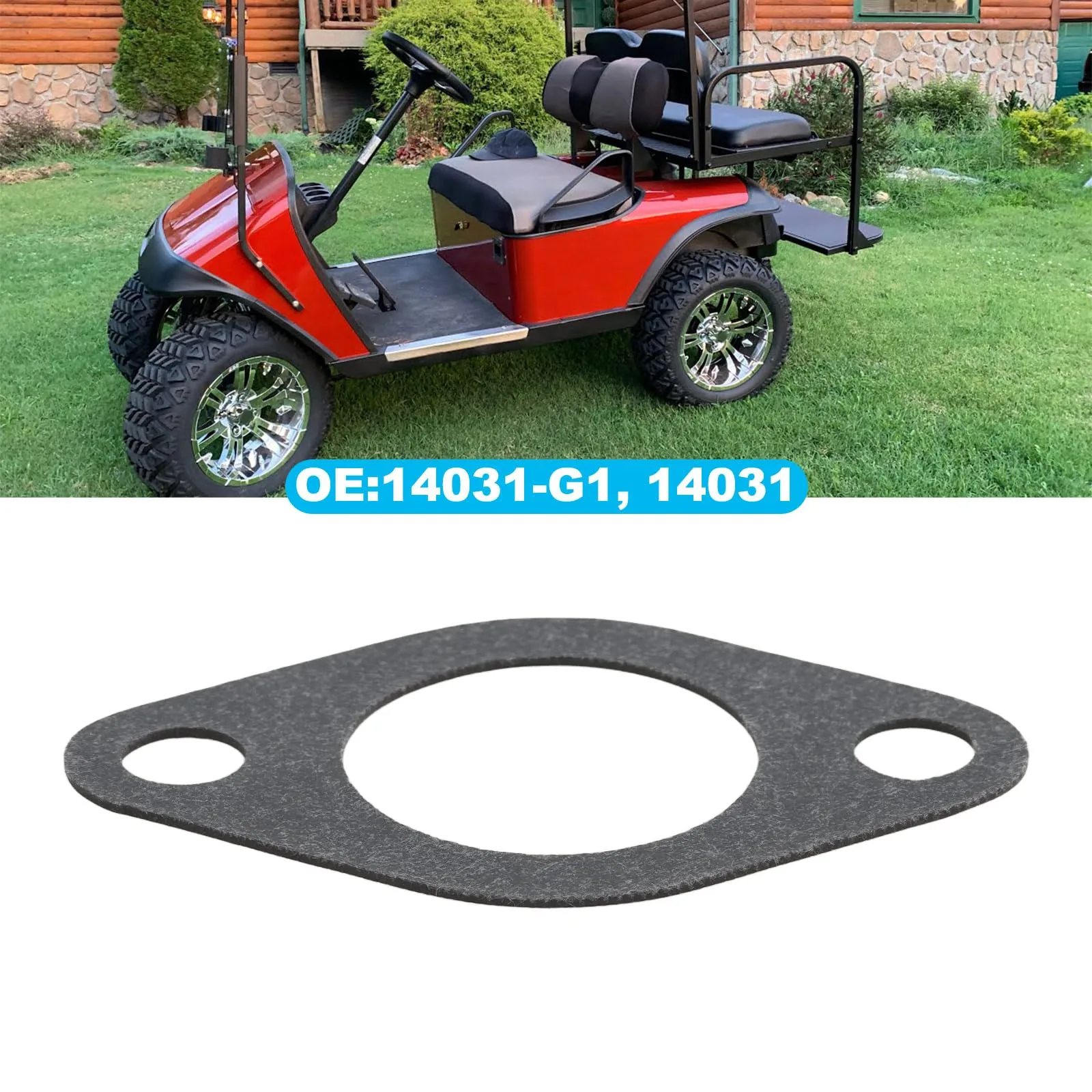 ECSiNG Carburetor Gaskets for E-Z-GO 2-Stroke Carts image 2