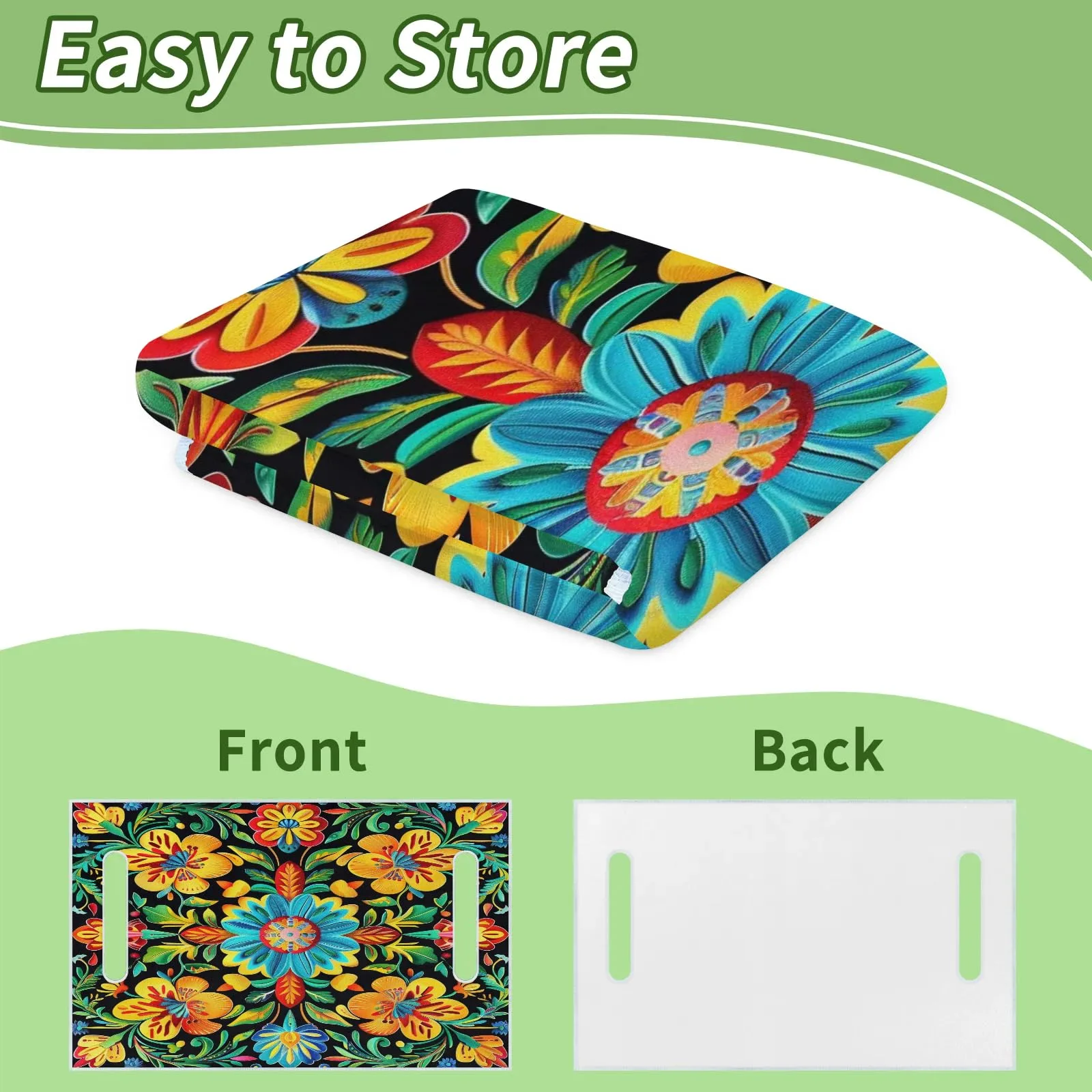 Tiveruda Colorful Flowers Golf Cart Seat Cover image 4