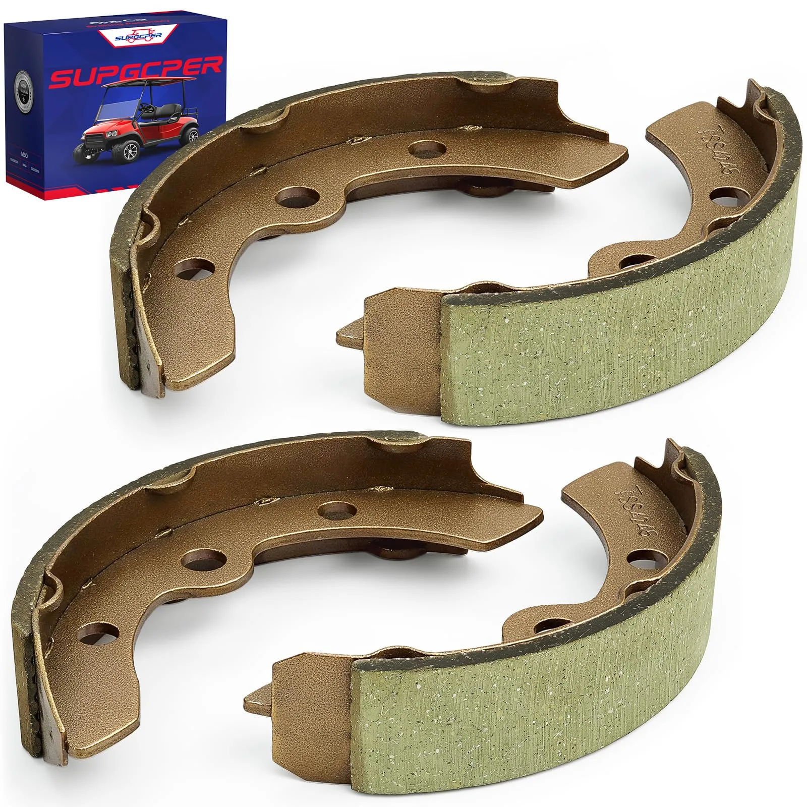 SUPGCPER Golf Cart Brake Shoes for Club Car, E-Z-GO & Yamaha