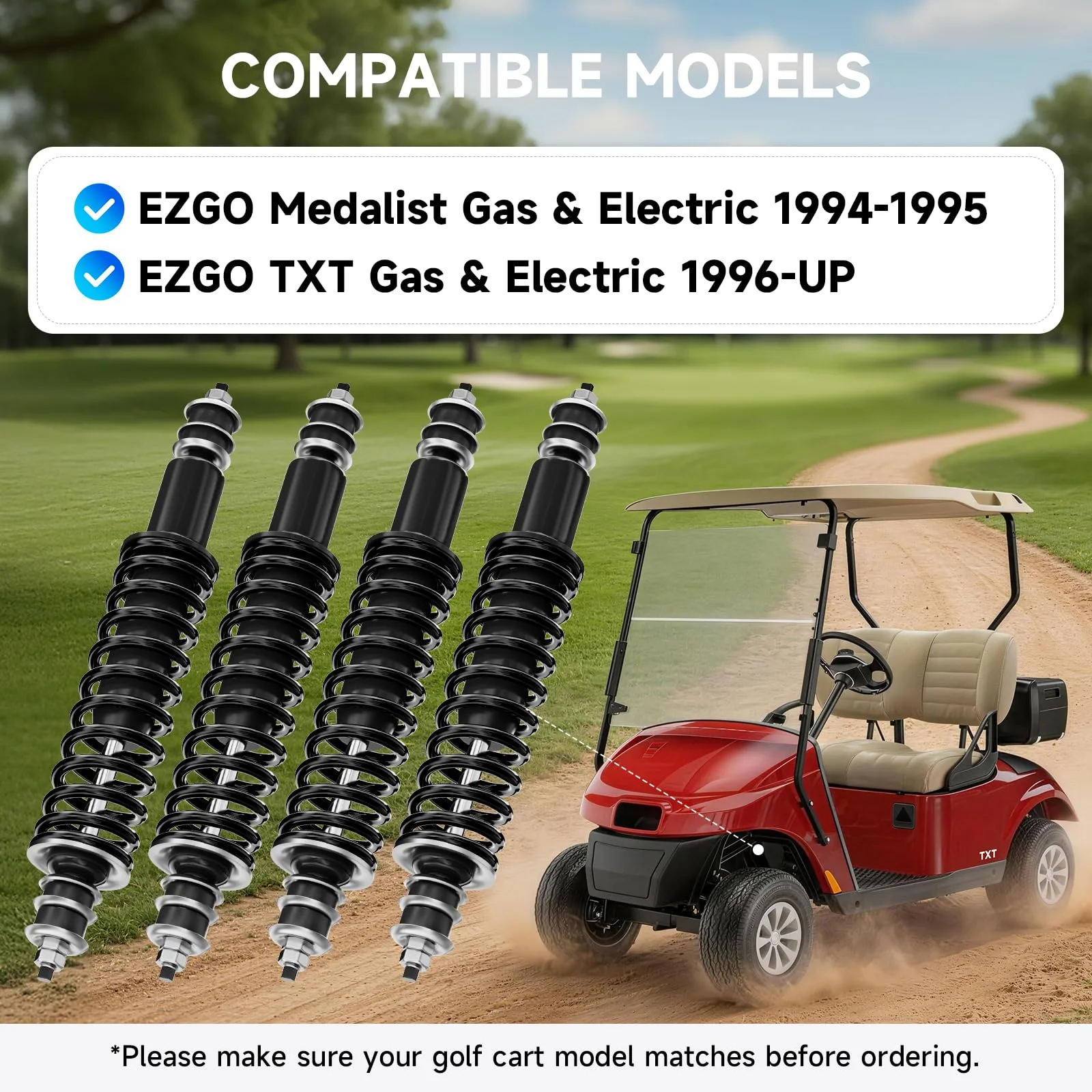 Rzcazzide Shocks for E-Z-GO TXT & Medalist, 70928-G01 image 2