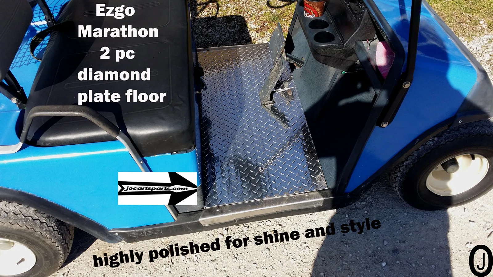 J & O Carts Parts E-Z-GO Marathon 2-Piece Floor image 4