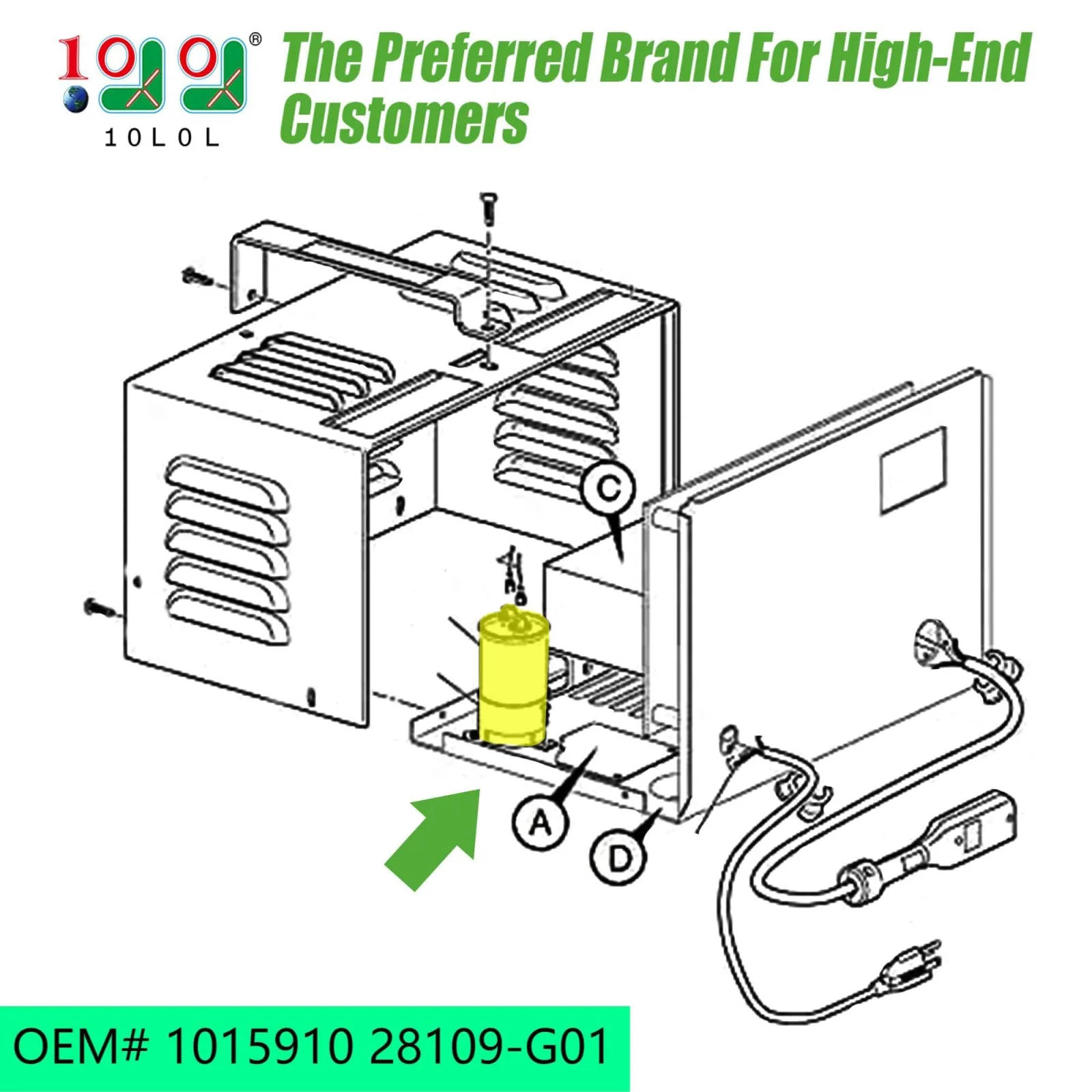 10L0L JC-Y222 Golf Cart Charger Capacitor 4μF 660V image 4