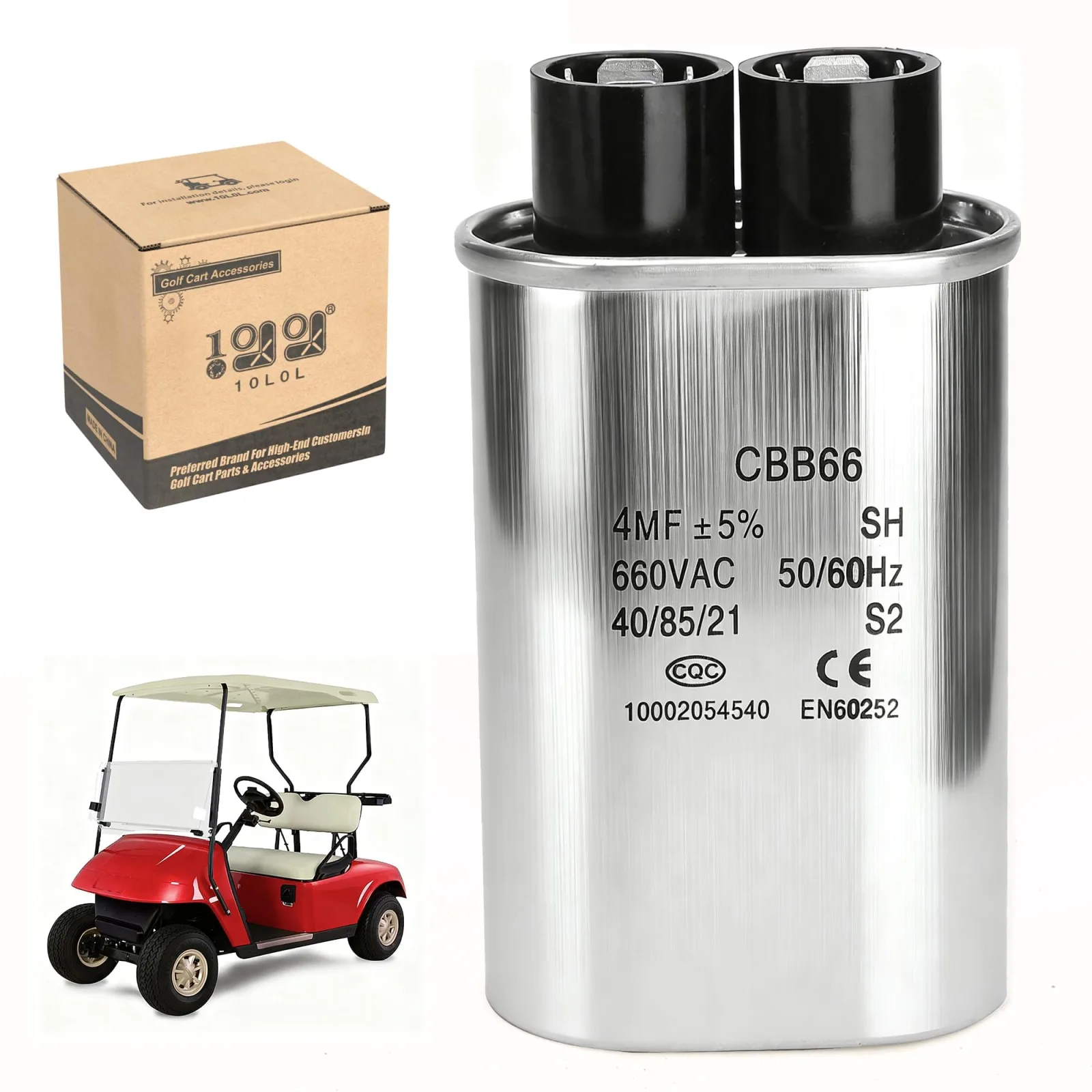 10L0L JC-Y222 Golf Cart Charger Capacitor 4μF 660V