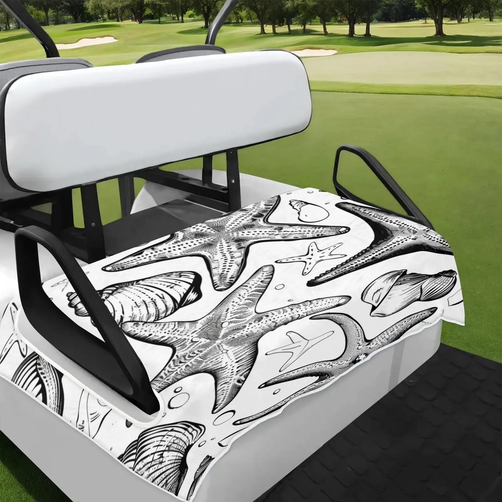 Tiveruda Golf Cart Seat Cover for Double Seats 51 x 31 in